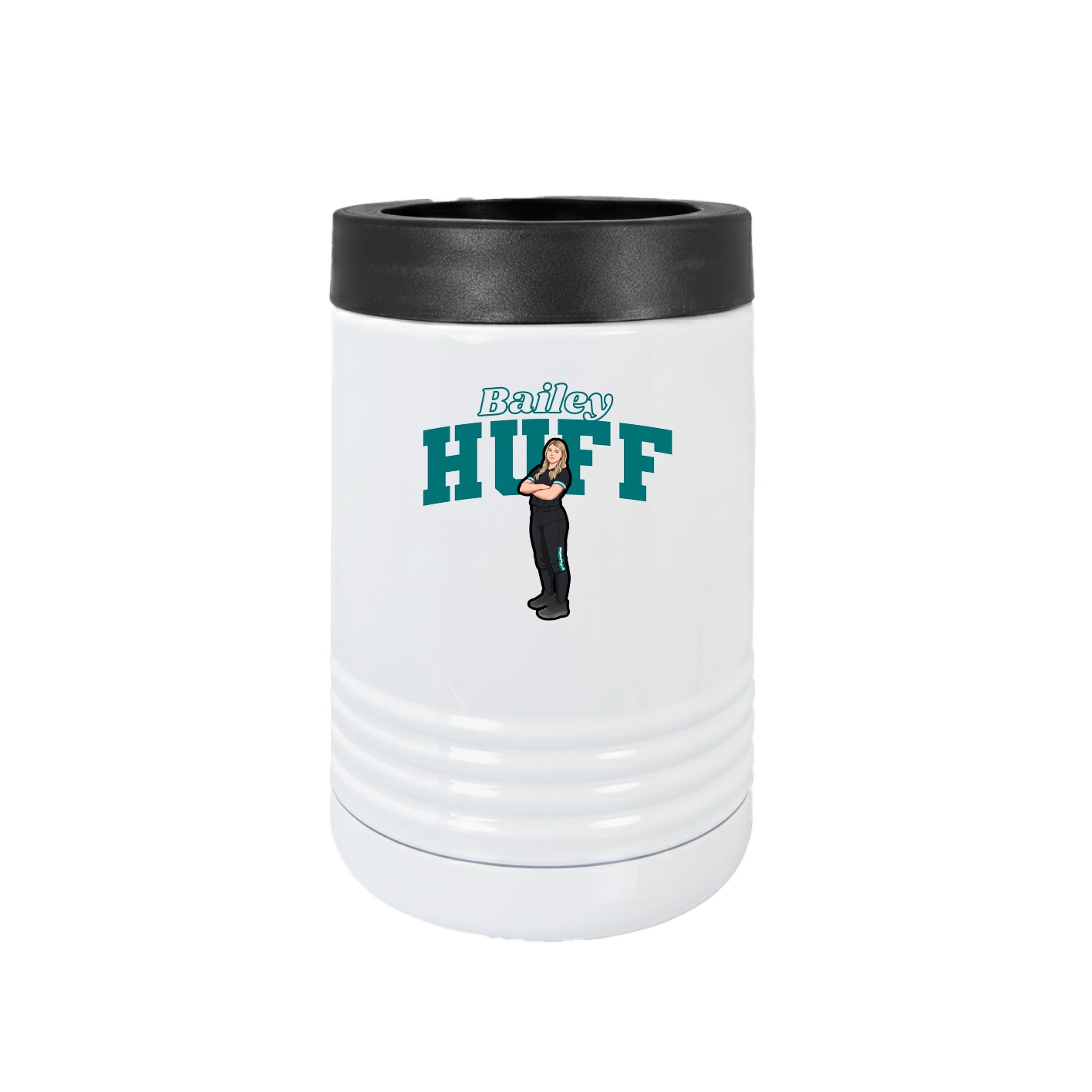 Beverage Holder — Name Arch in White