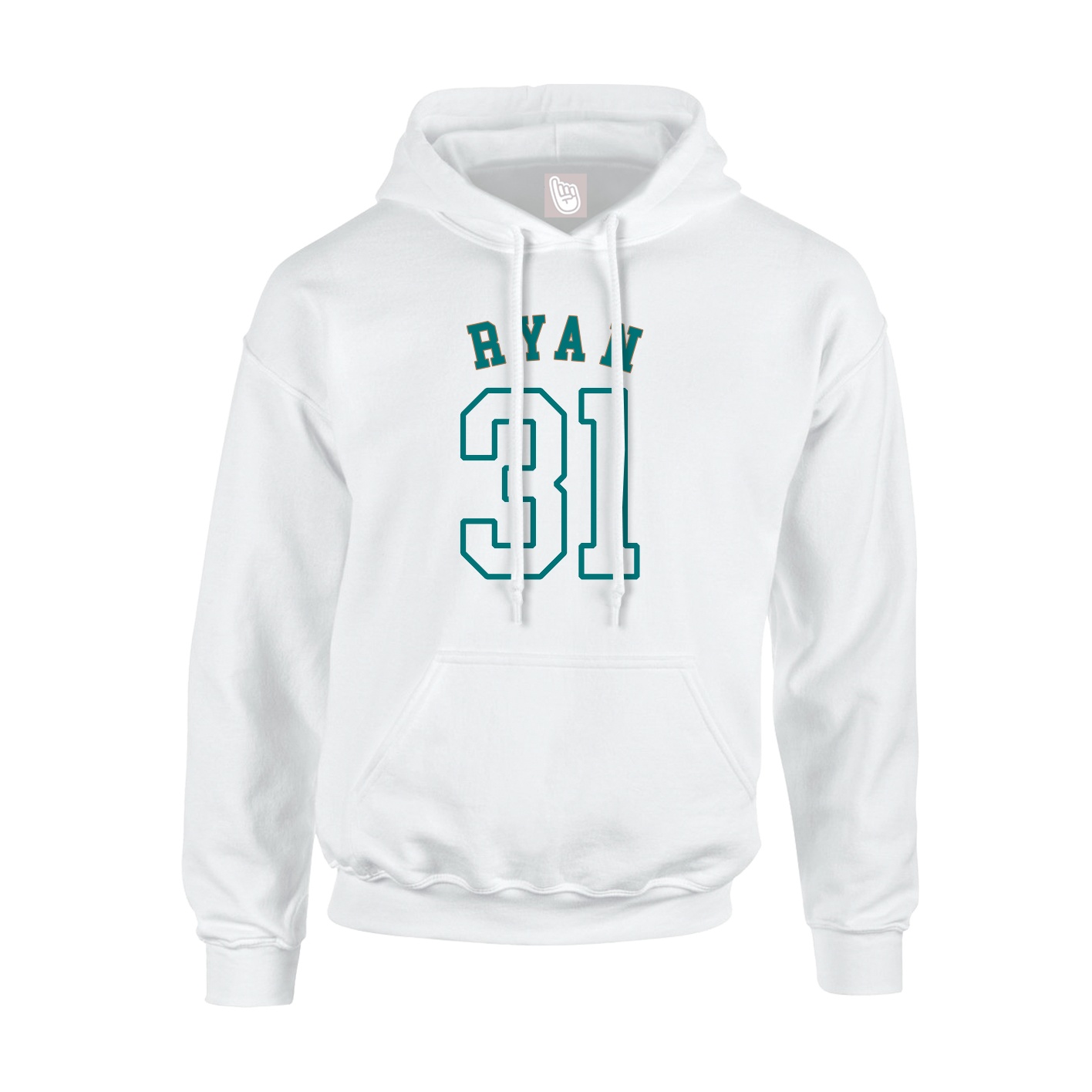 Youth Hoodie — Shirsey Arch in White