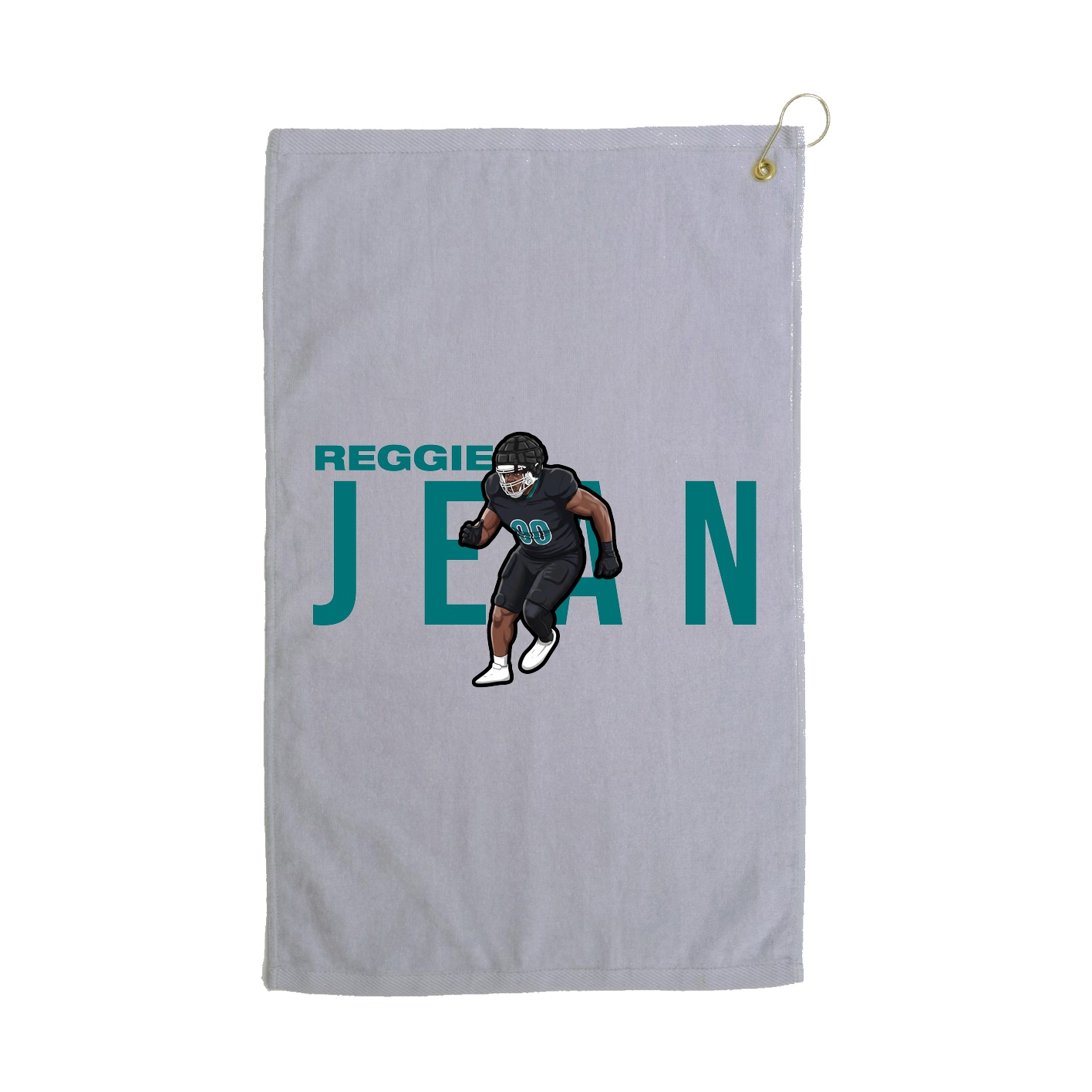 Golf Towel — Player Name in Grey