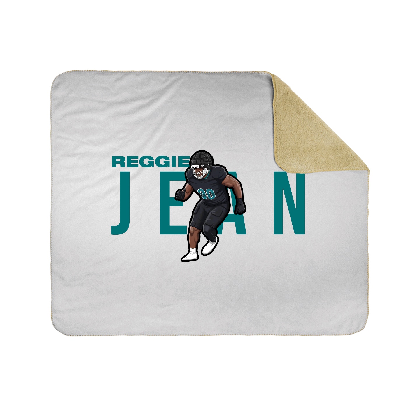 Throw Blanket — Player Name in White