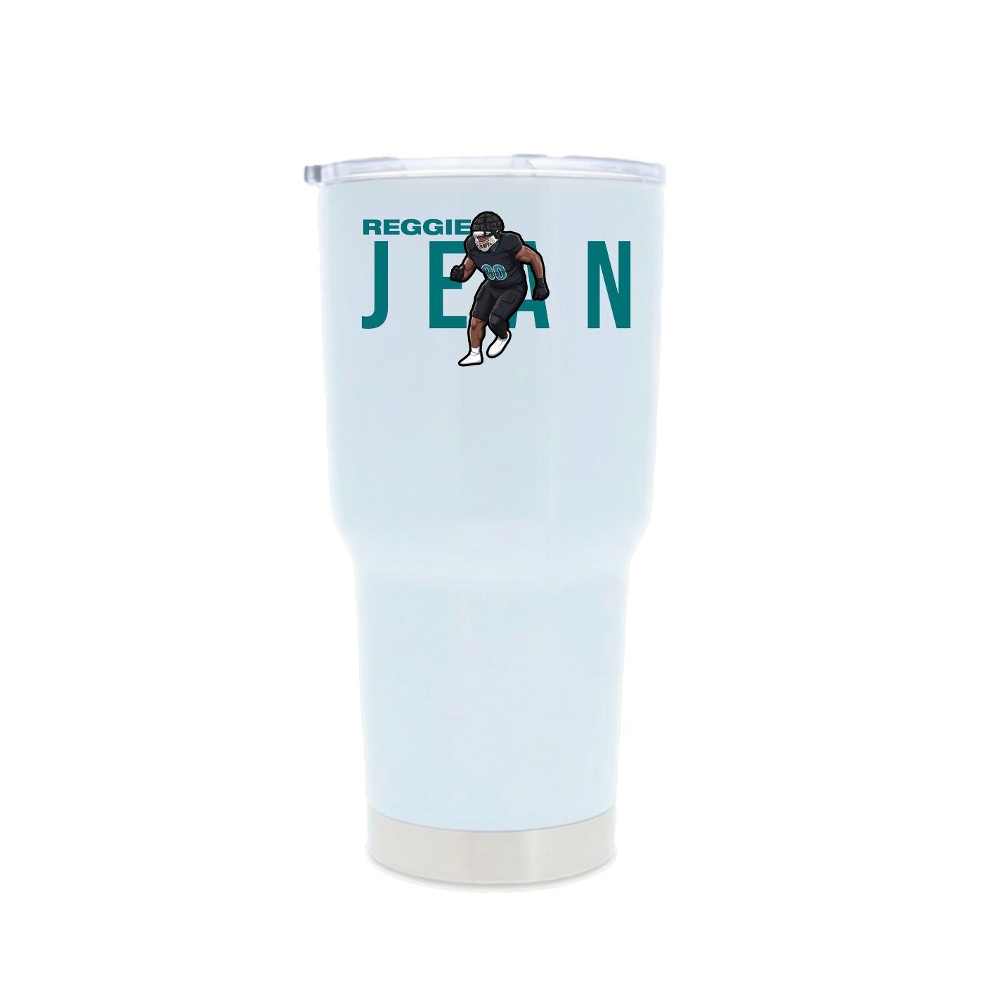 30oz Stainless Steel Tumbler — Player Name in White