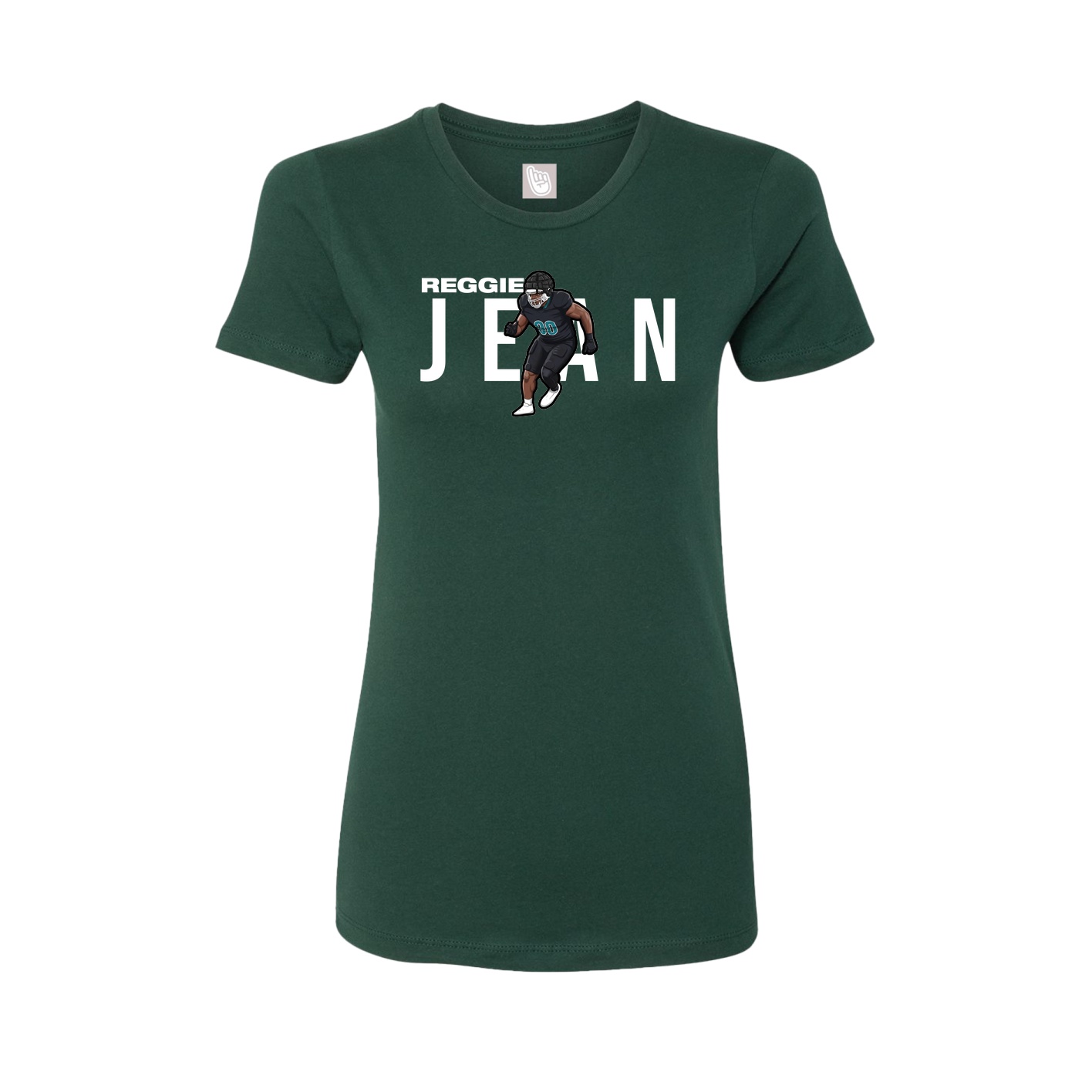 Fitted Women's Tee — Player Name in Green