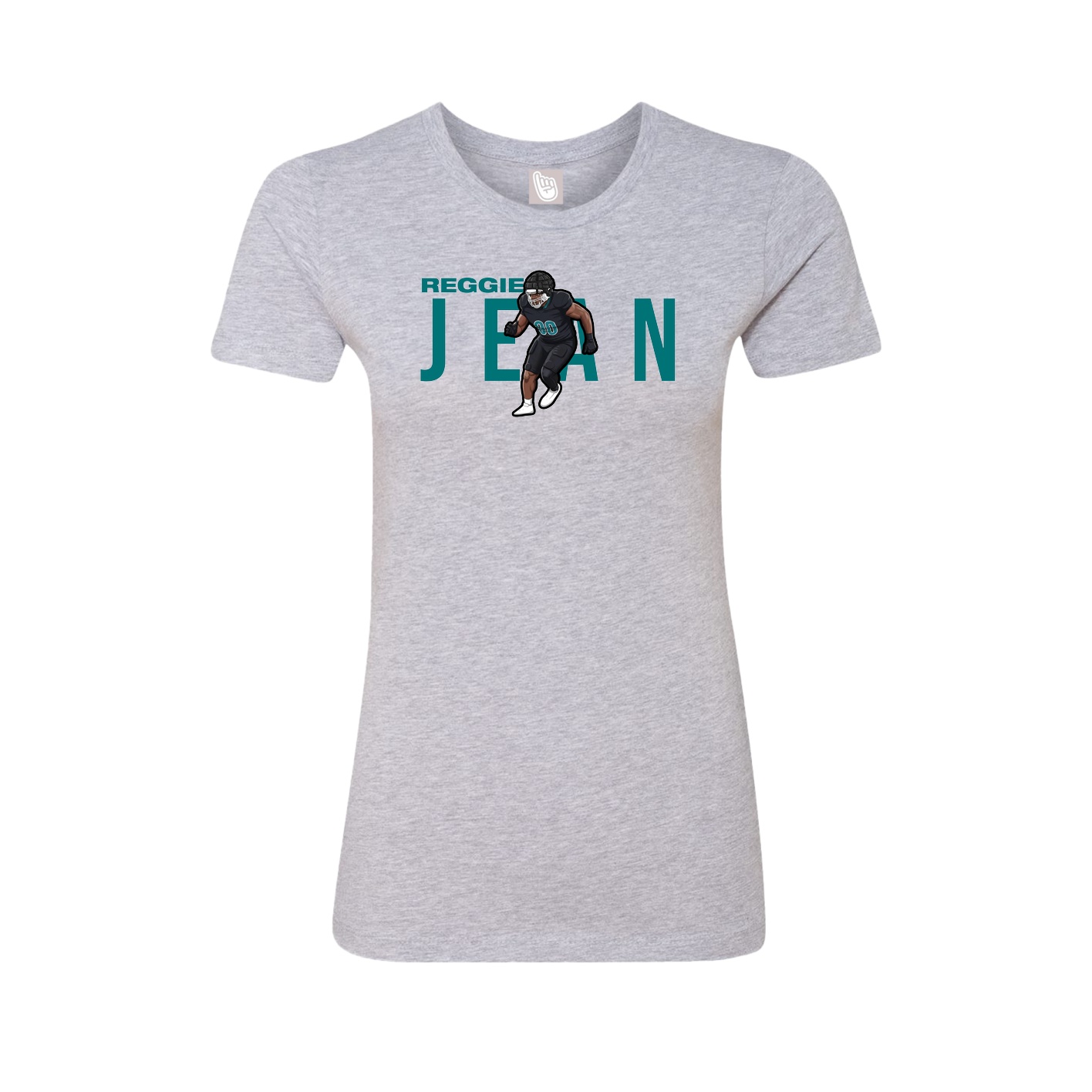 Womens Tee — Player Name in Grey