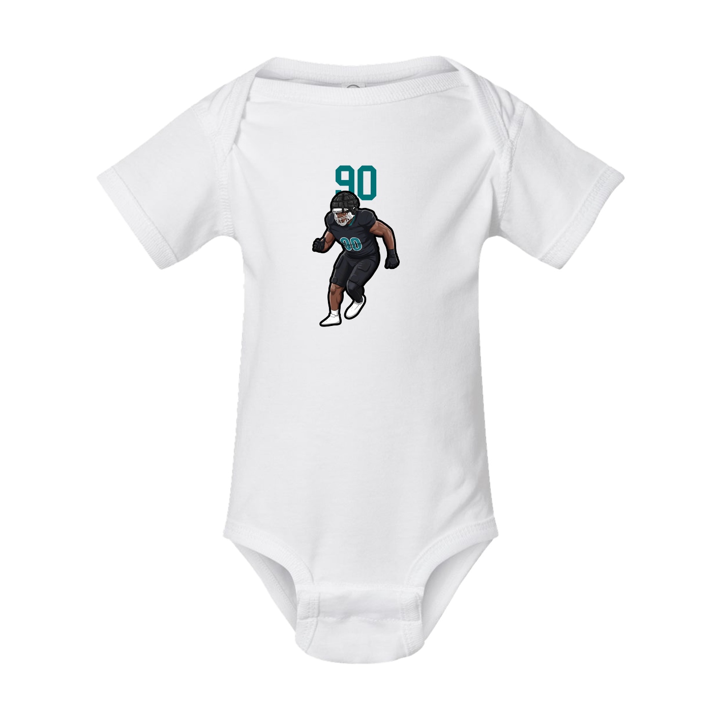Baby Onesie — Number Top in White