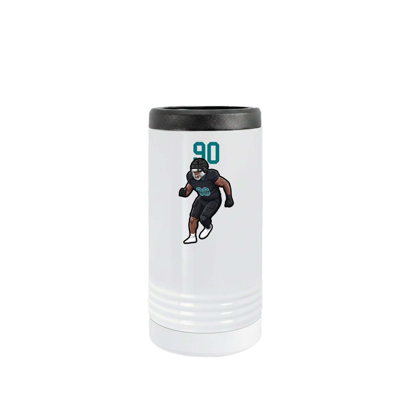 Slim Beverage Holder — Number Top in White