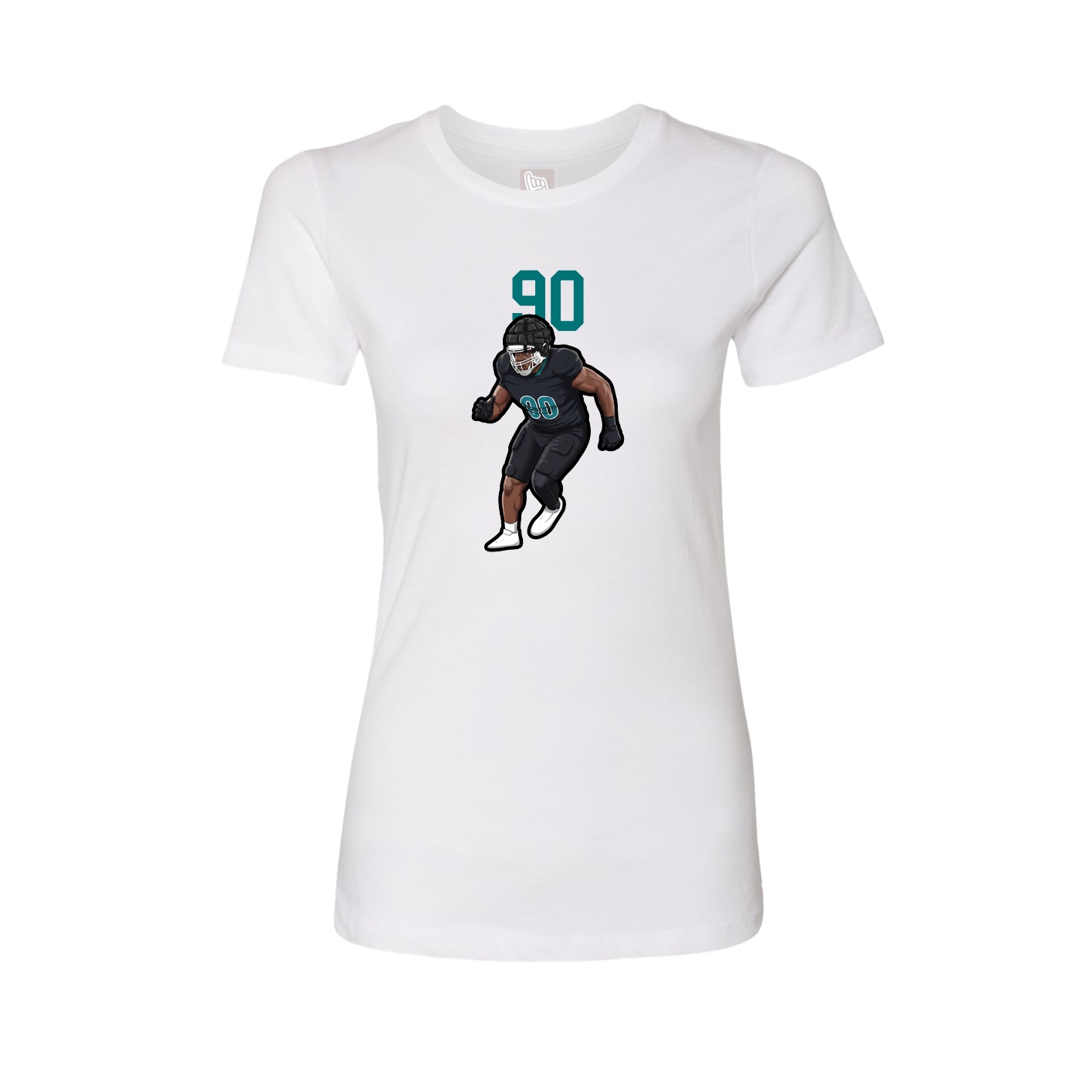 Womens Tee — Number Top in White