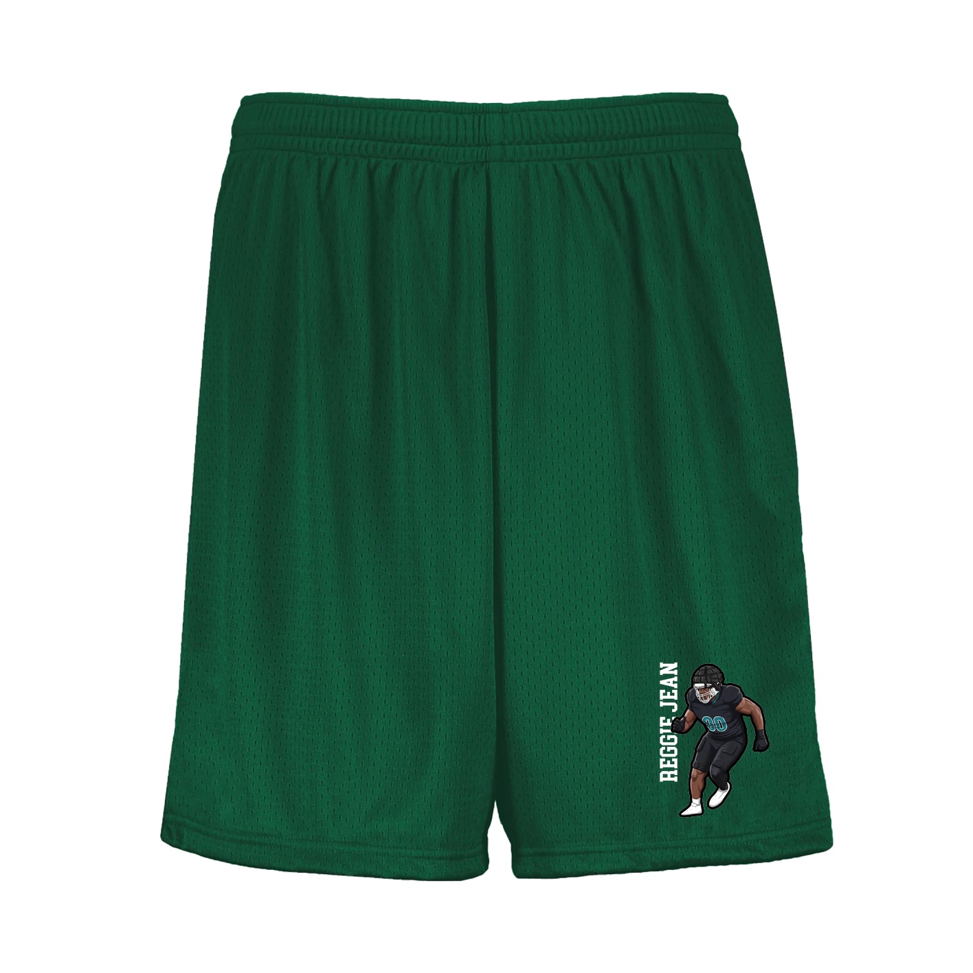 Shorts — Name Vertical in Green