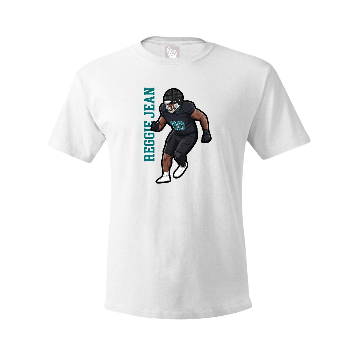Tee — Name Vertical in White