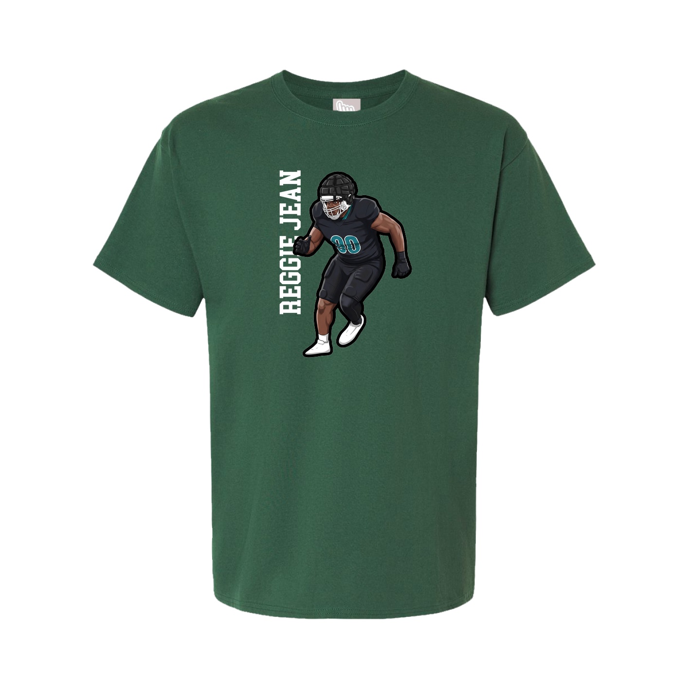 Youth Tee — Name Vertical in Green