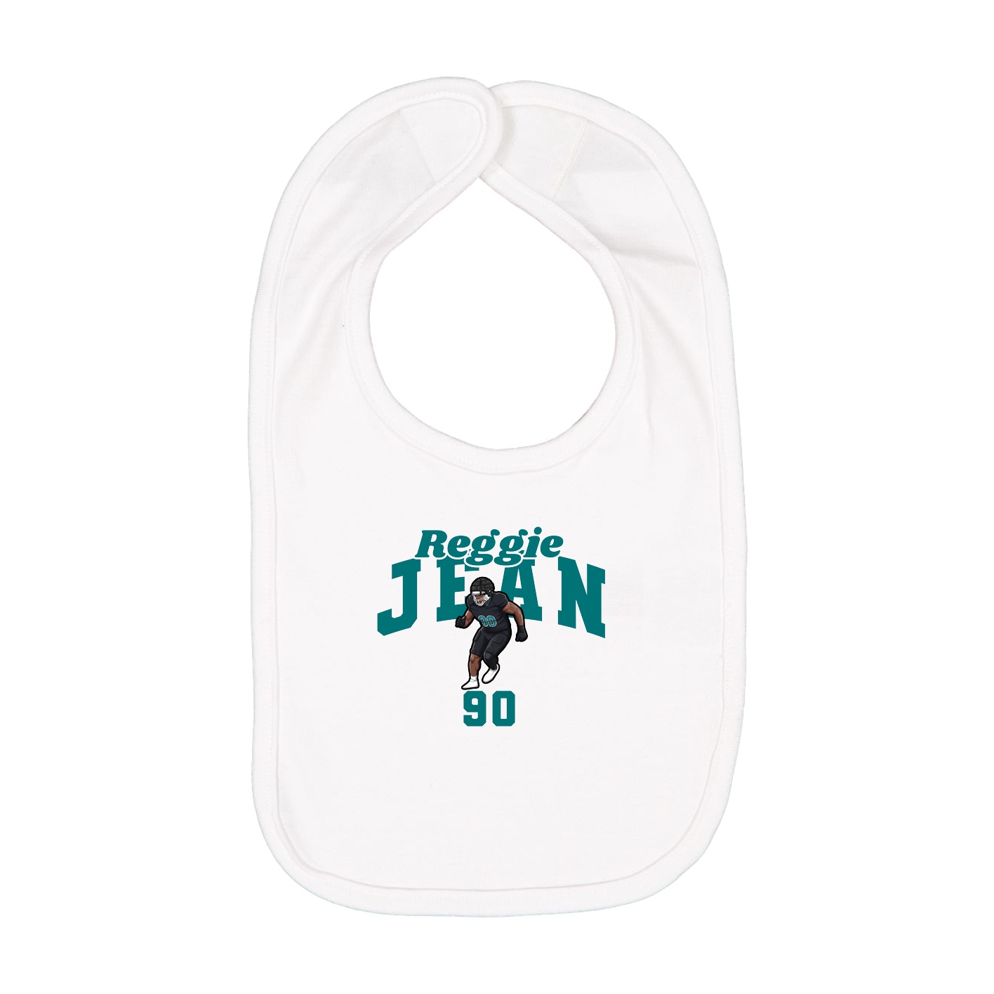 Infant Bib — Signature Arch in White