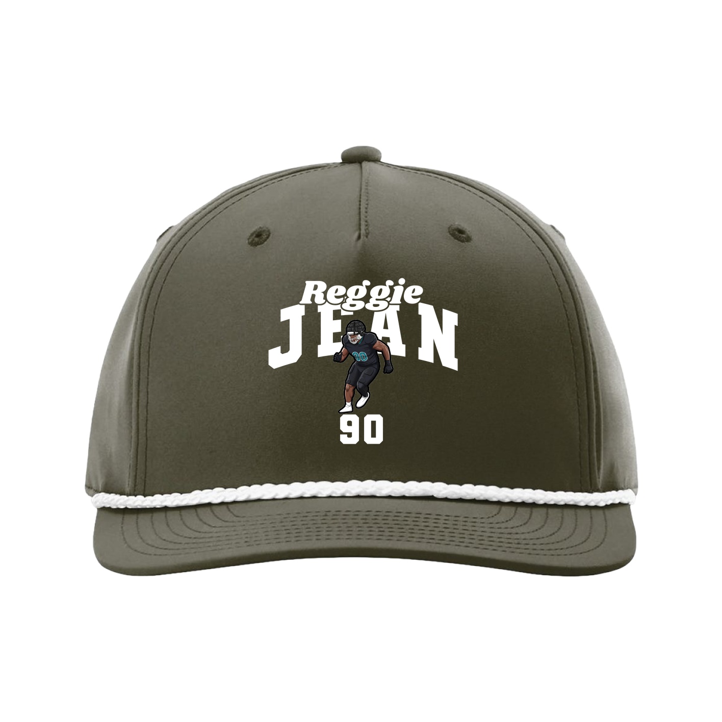 Five-Panel Classic Rope Cap — Signature Arch in Green