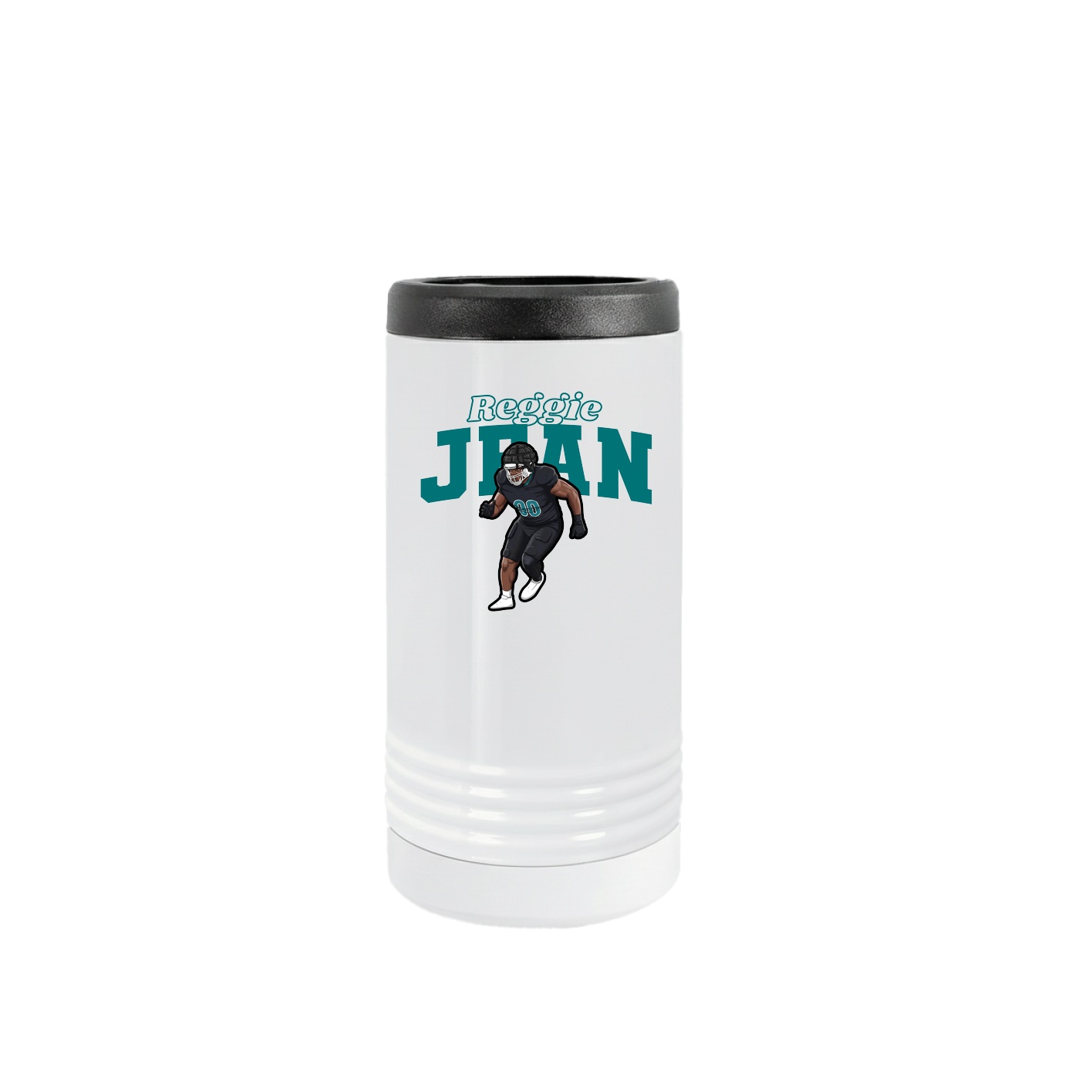 Slim Beverage Holder — Name Arch in White