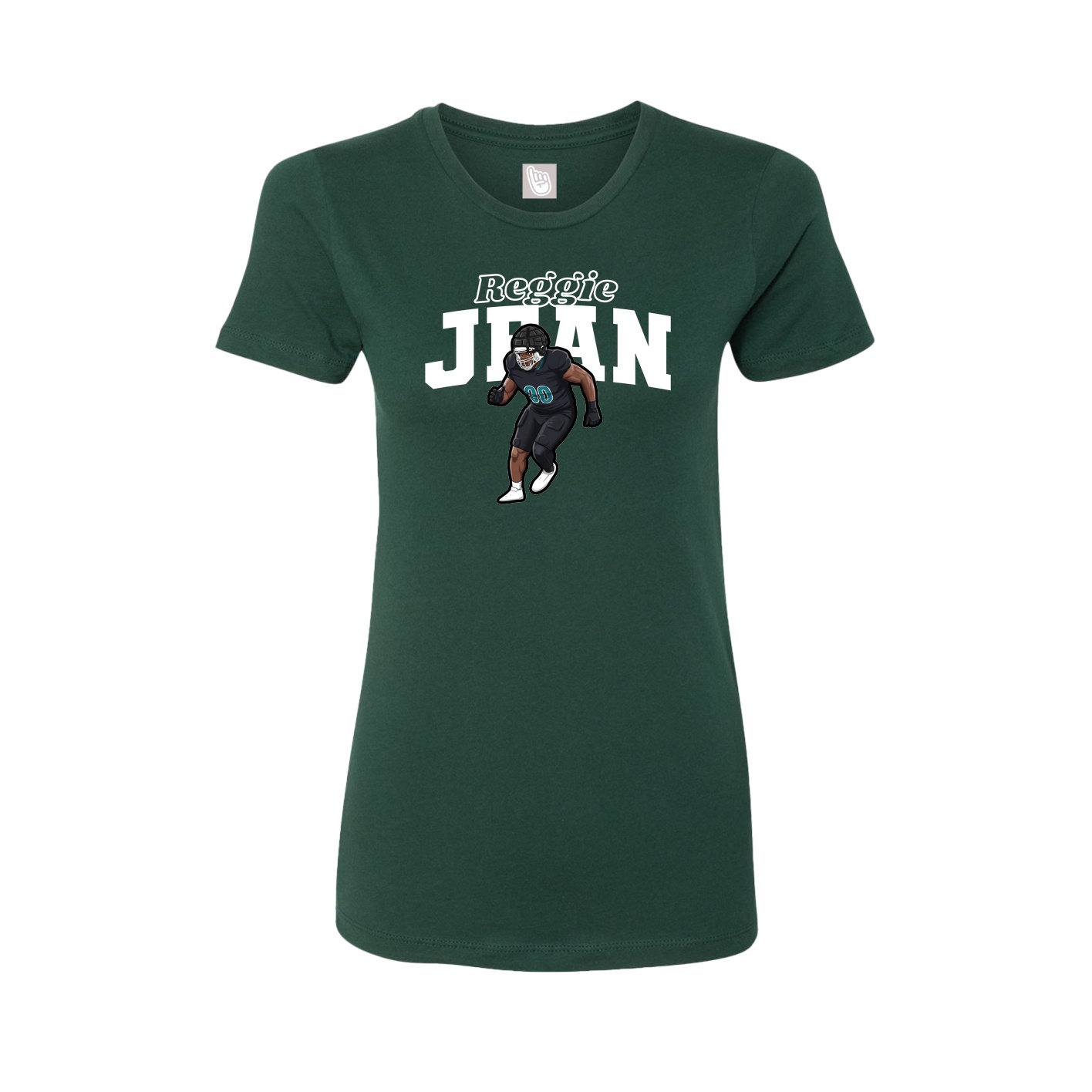 Womens Tee — Name Arch in Green