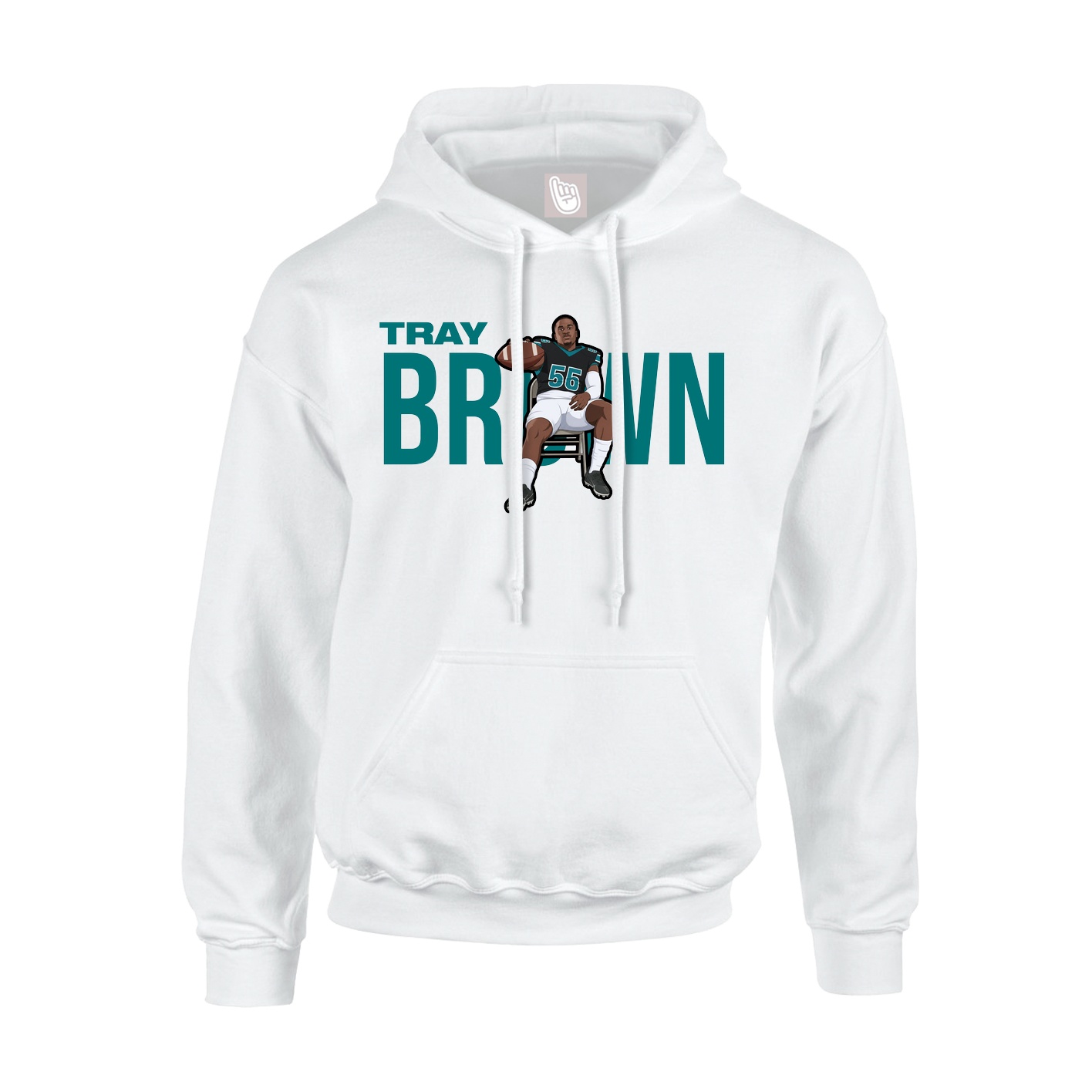 Hoodie — Player Name in White