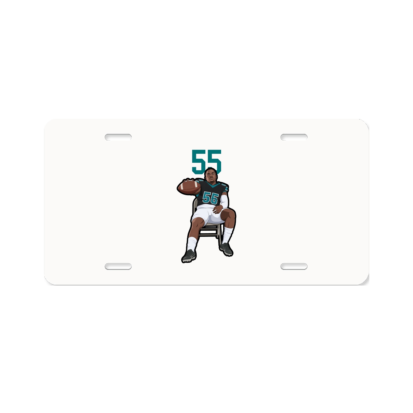 License Plate — Number Top in Classic