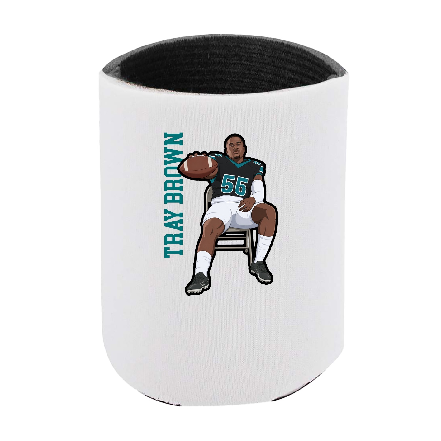 Can Holder — Name Vertical in White