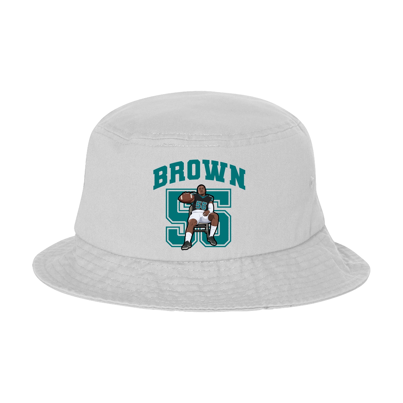 Bucket Cap — Number in White