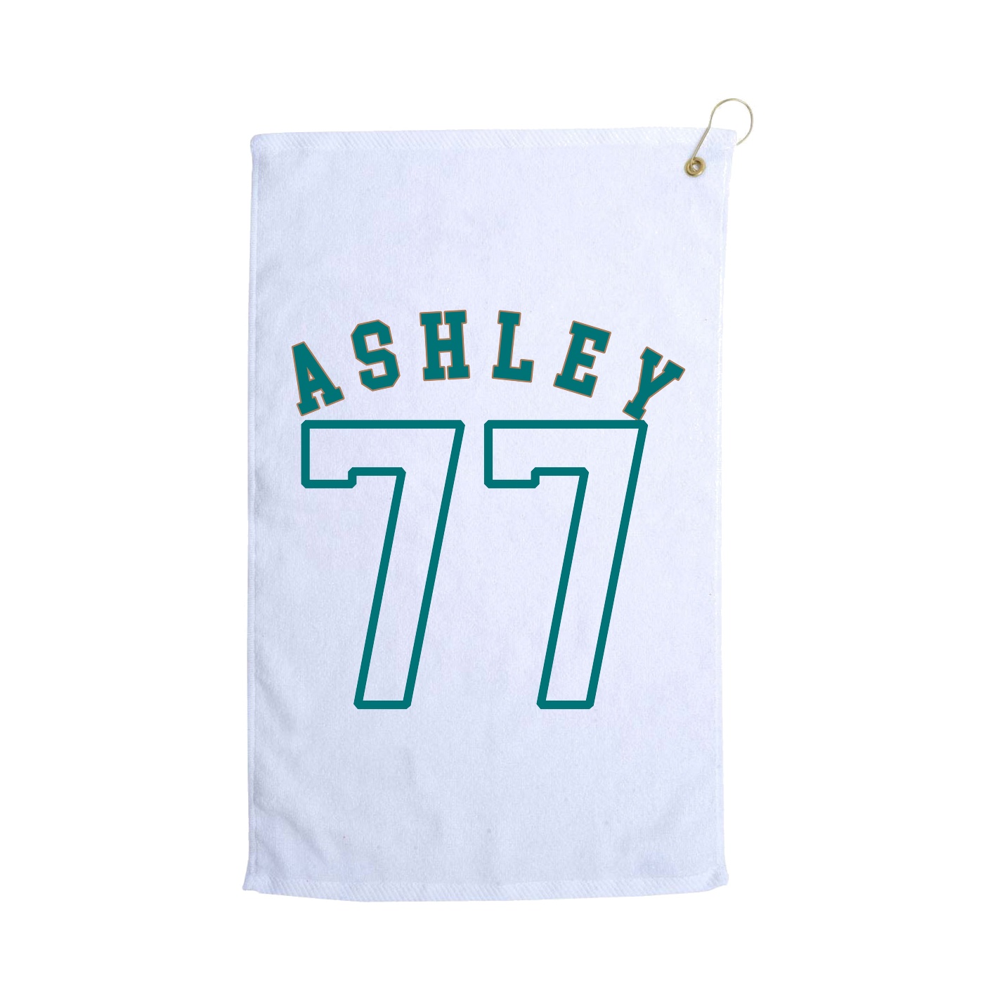 Golf Towel — Shirsey Arch in White