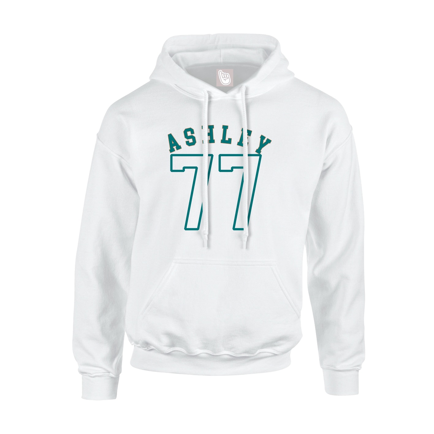 Youth Hoodie — Shirsey Arch in White
