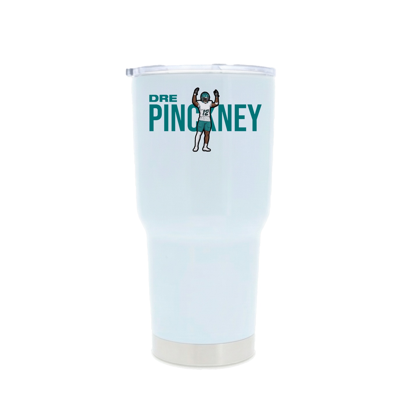 30oz Stainless Steel Tumbler — Player Name in White