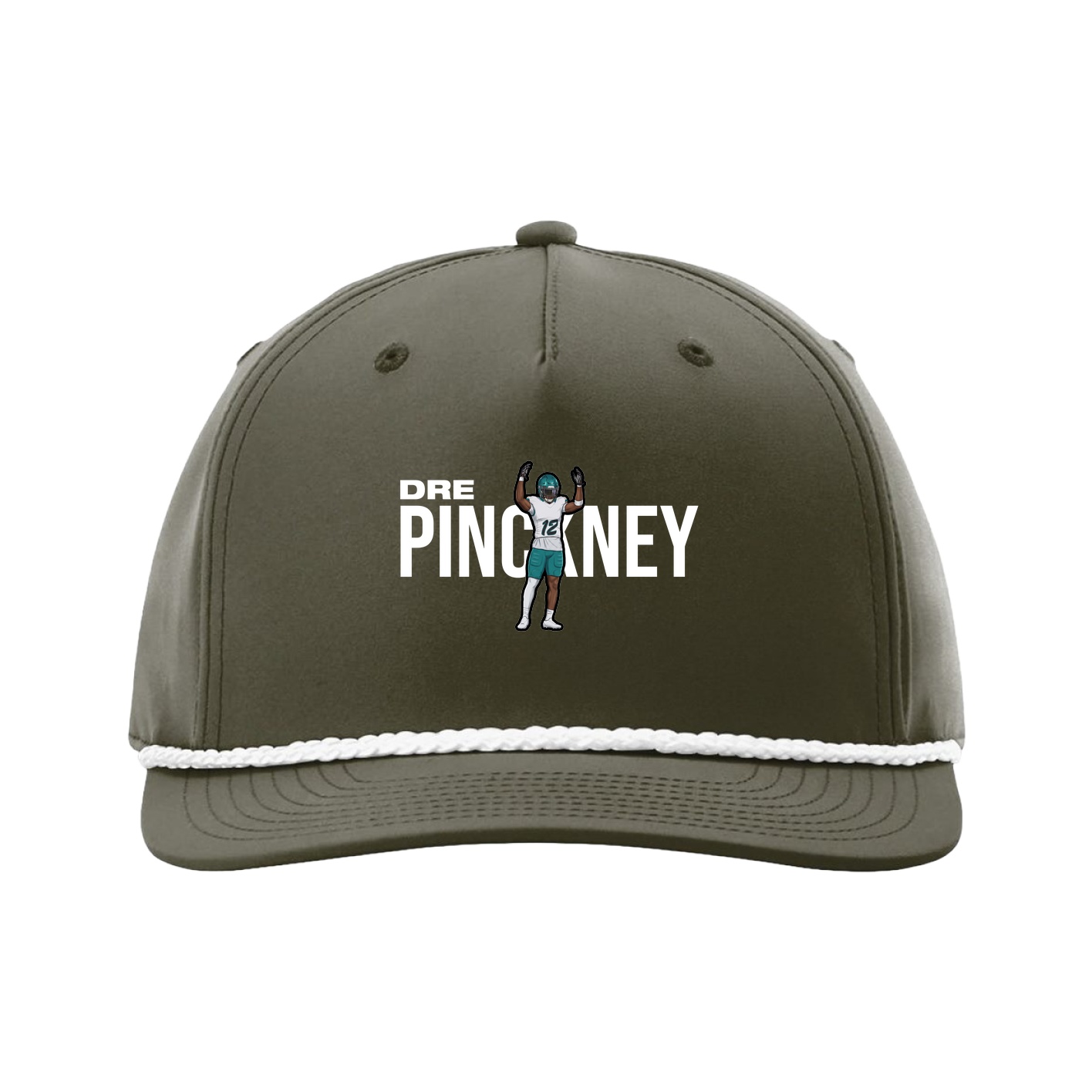 Five-Panel Classic Rope Cap — Player Name in Green
