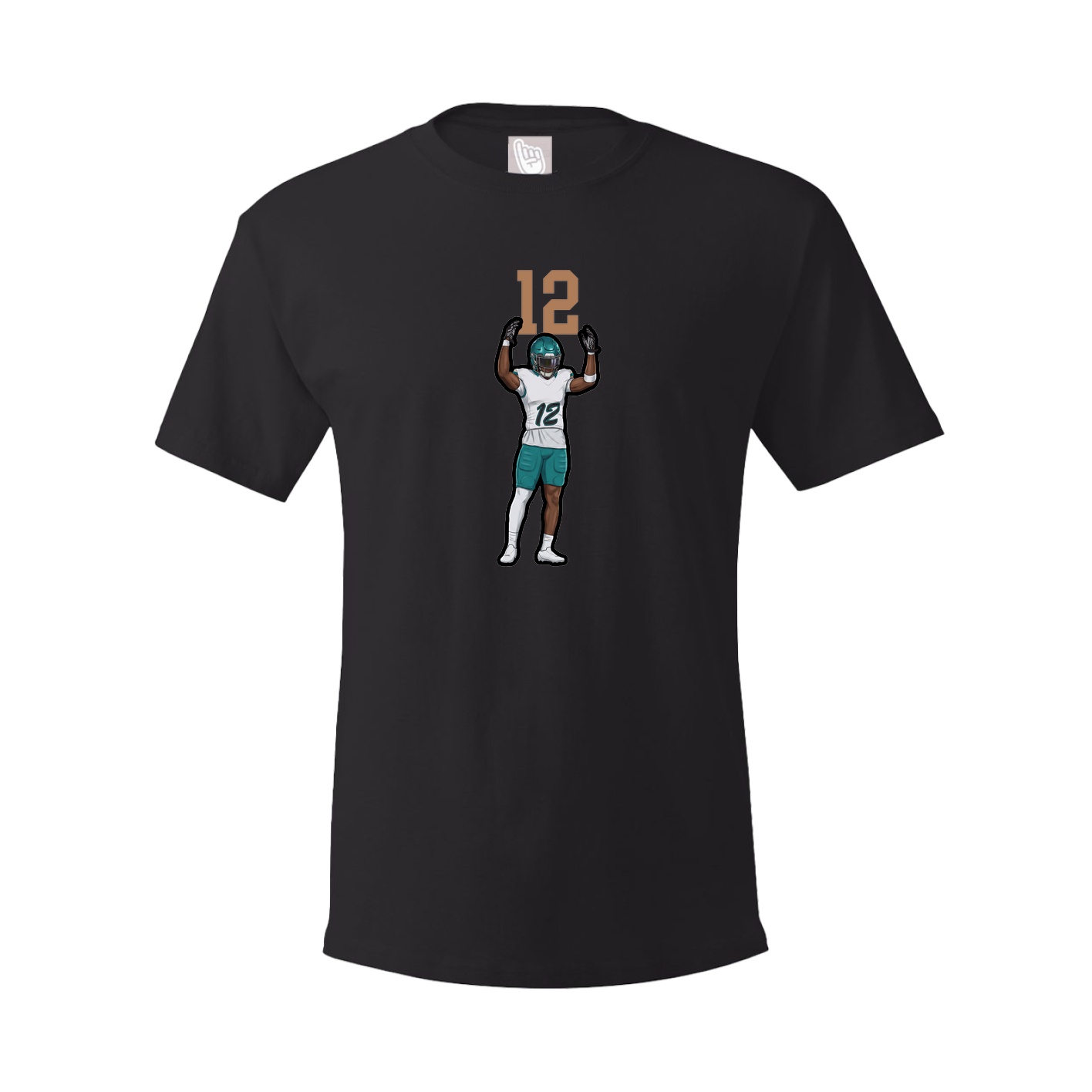 Youth Tee — Number Top in Black