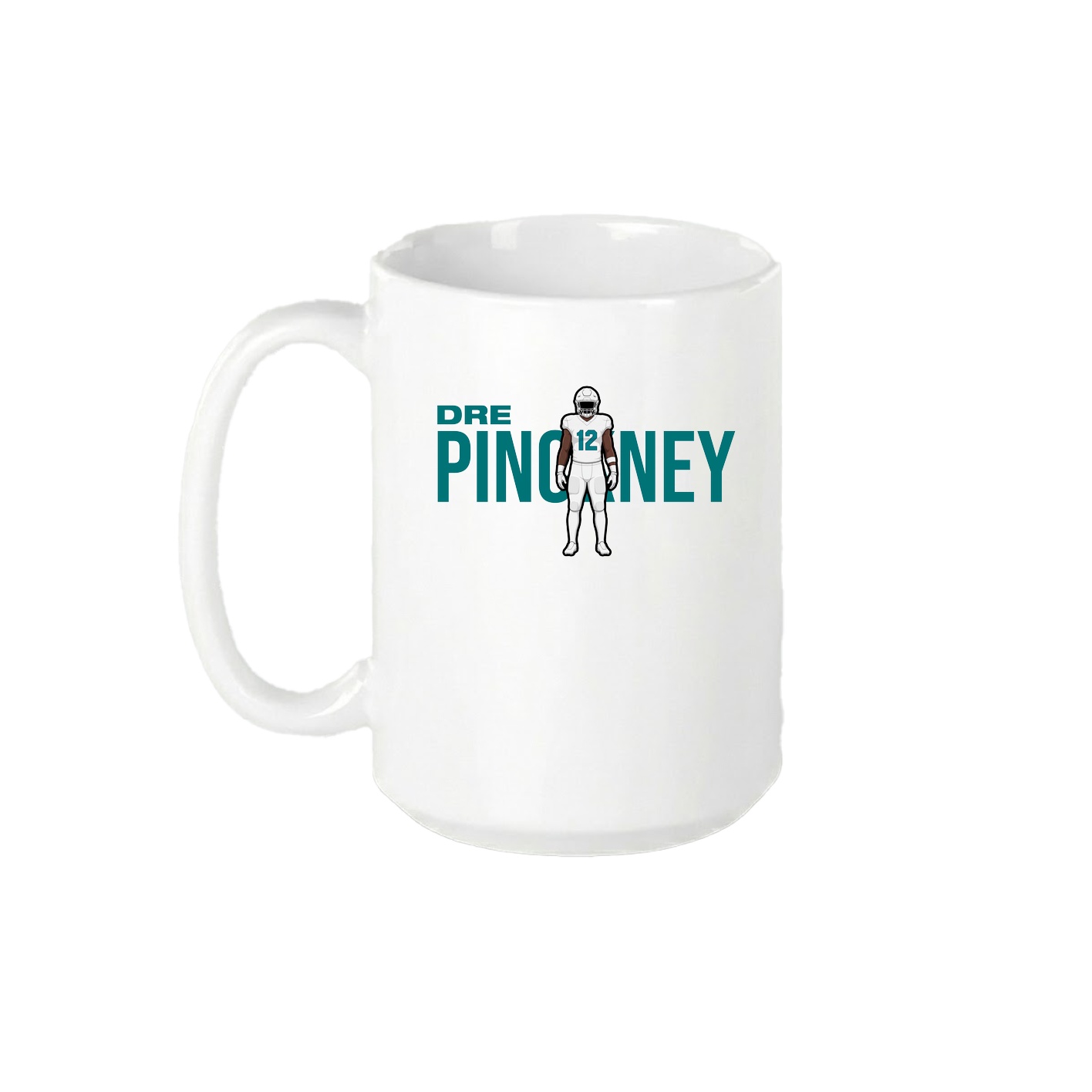 15oz Coffee Mug — Player Name in White