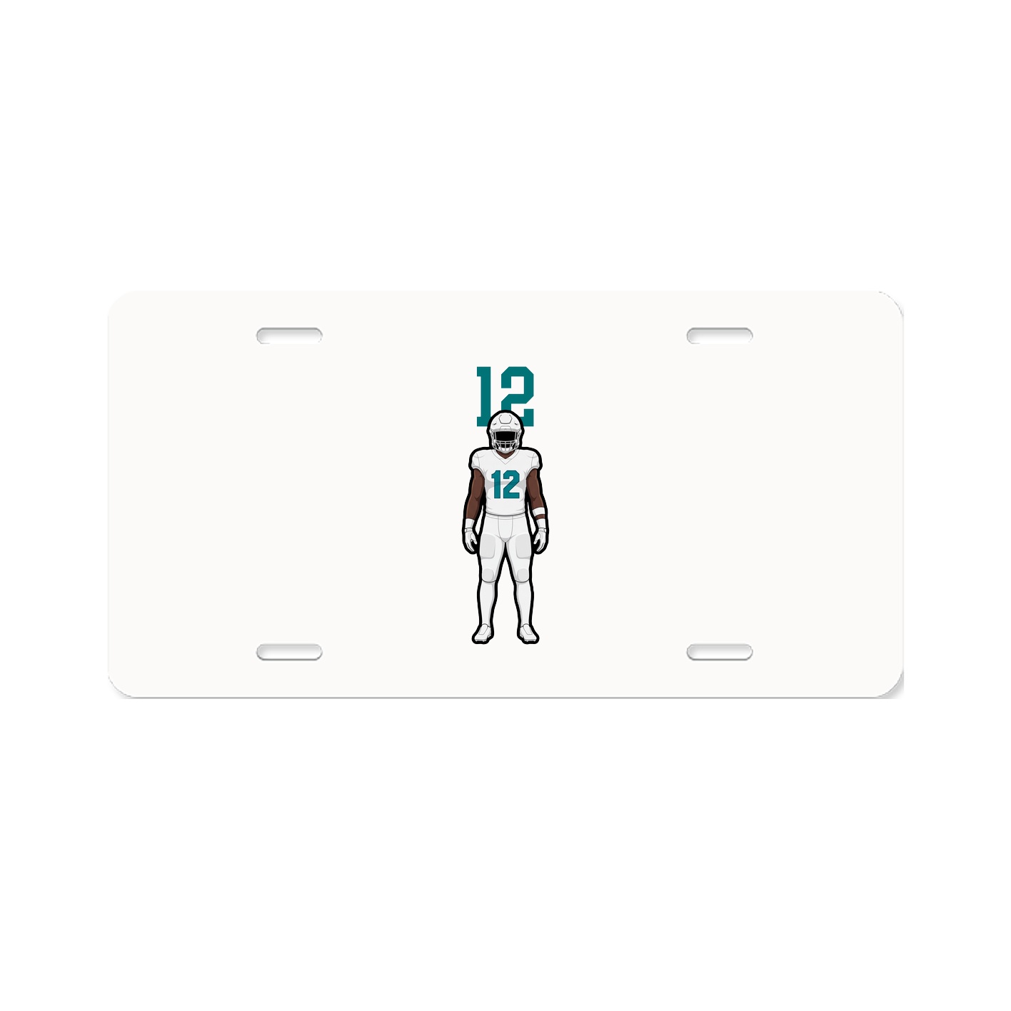 License Plate — Number Top in Classic