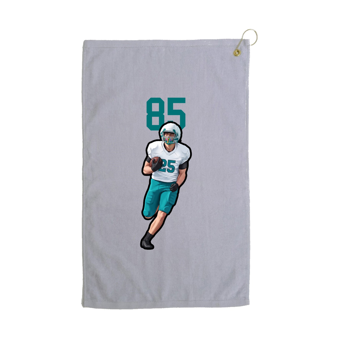 Golf Towel — Number Top in Grey