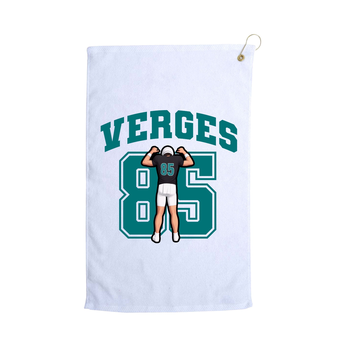 Golf Towel — Number in White