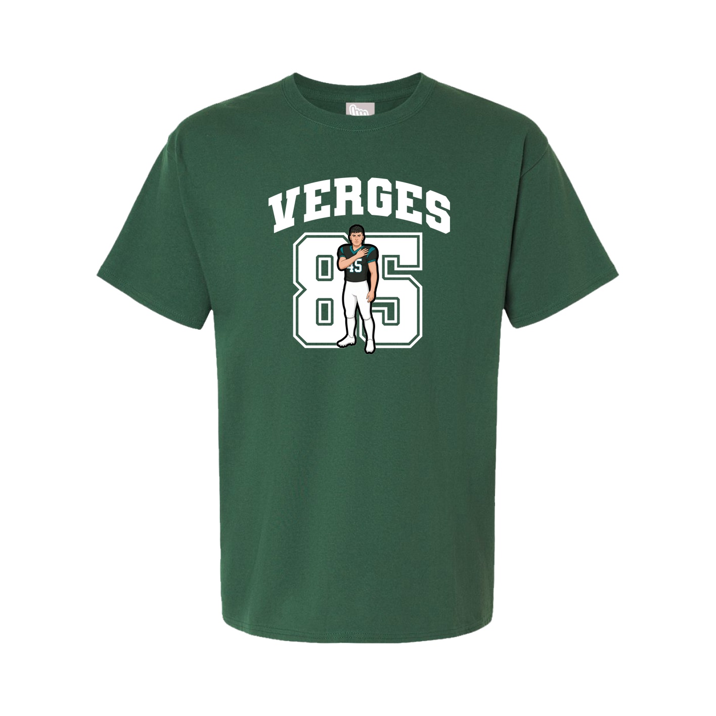 Youth Tee — Number in Green