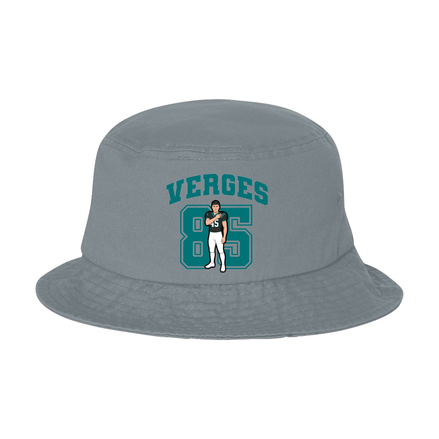 Bucket Cap — Number in Grey
