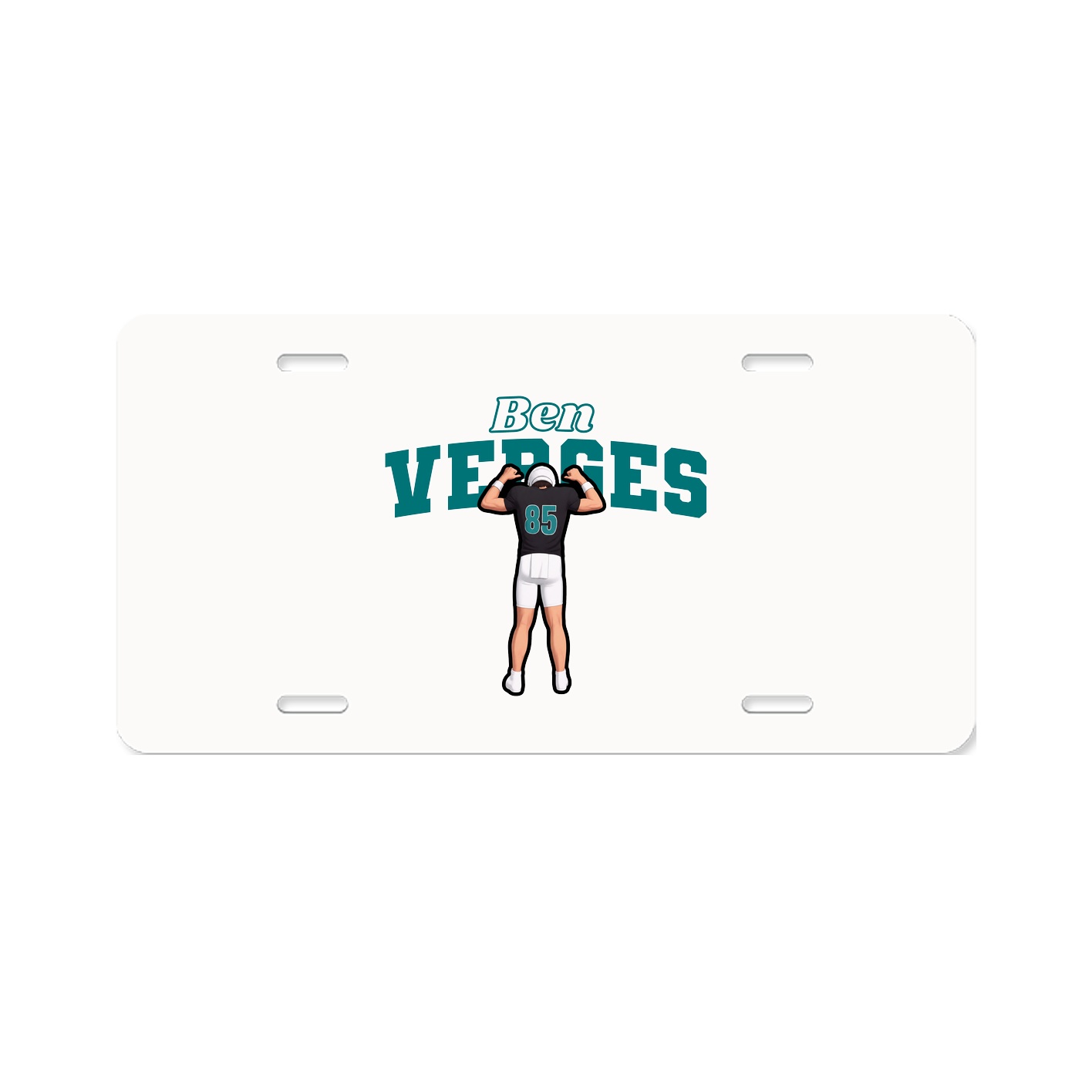 License Plate — Name Arch in Classic