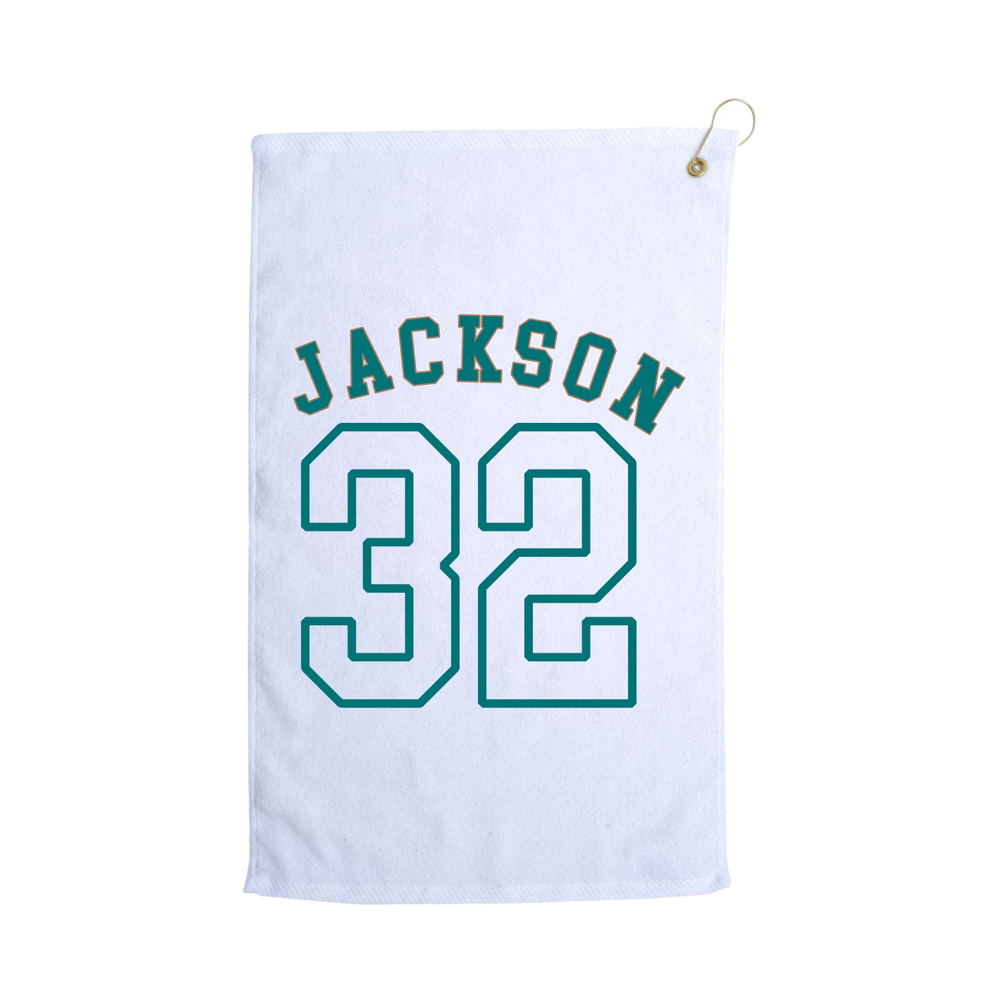 Golf Towel — Shirsey Arch in White