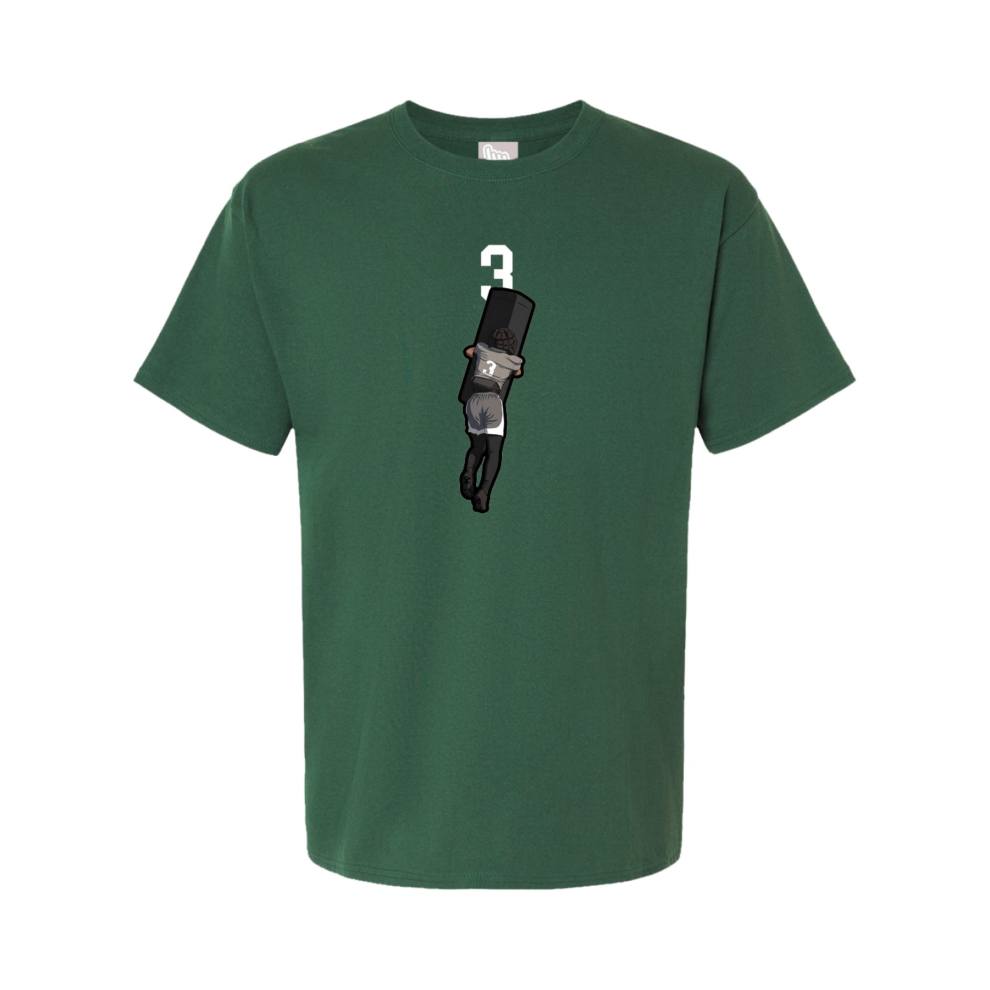 Youth Tee — Number Top in Green