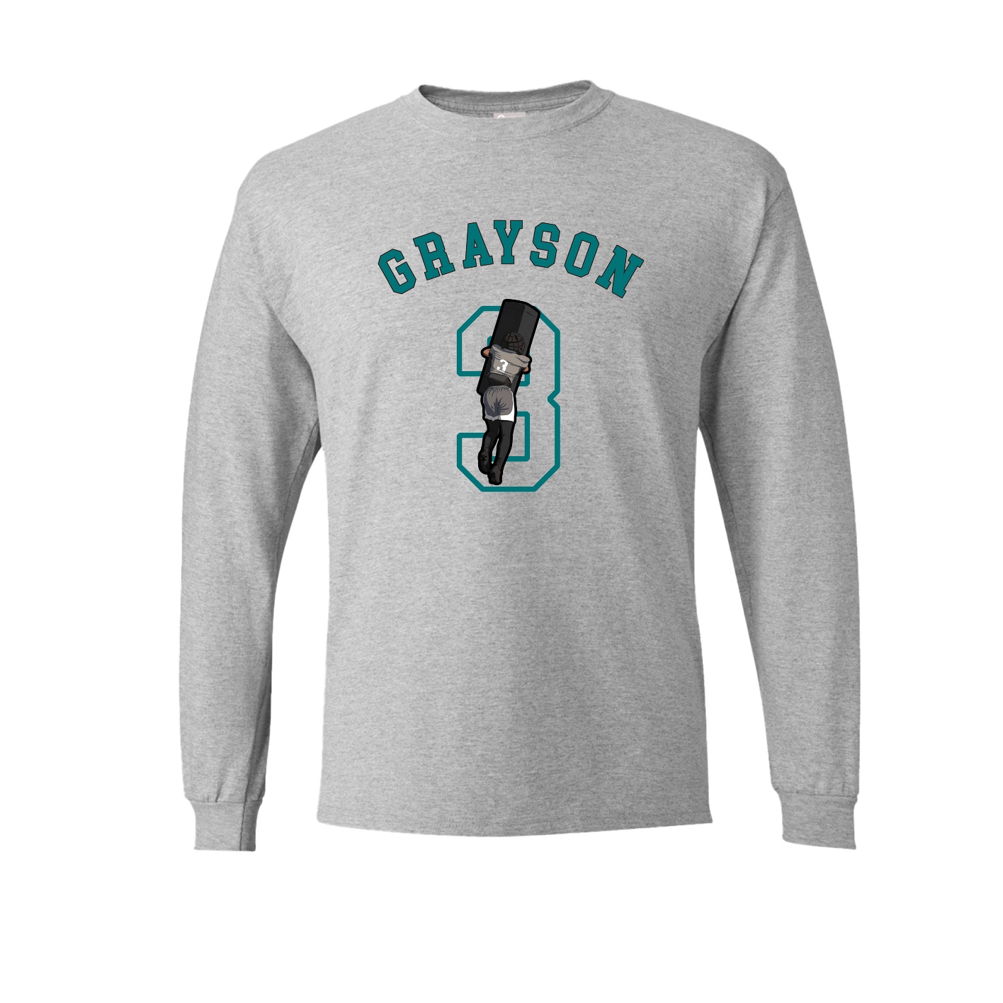 Long Sleeve Tee — Shirsey Arch in Grey