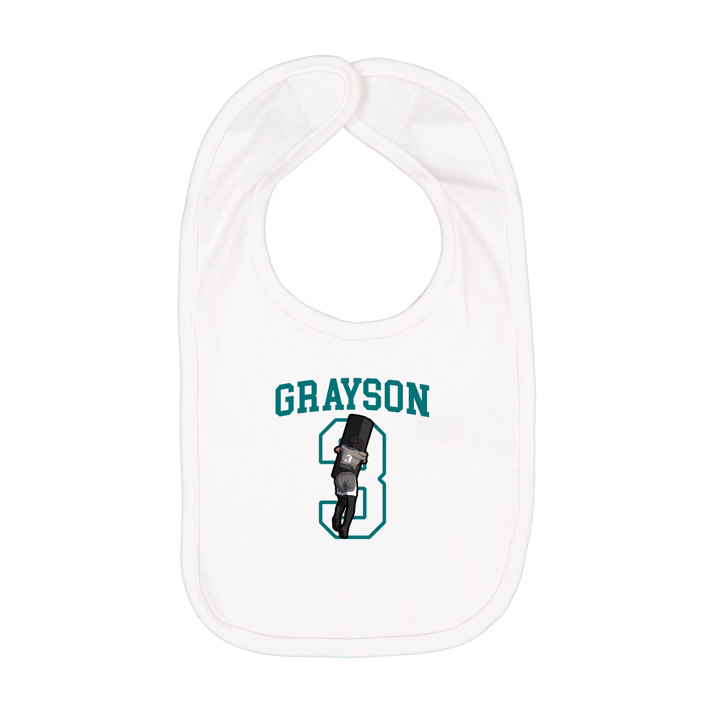 Infant Bib — Shirsey in White