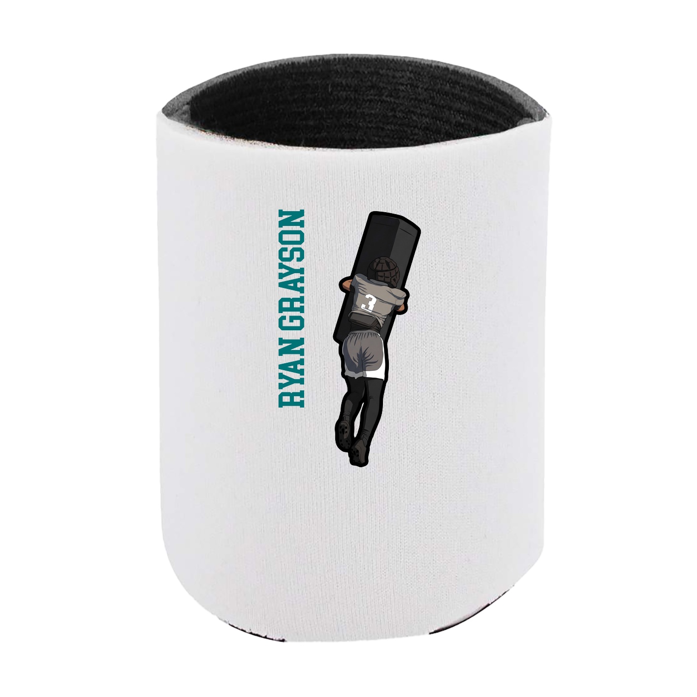 Can Holder — Name Vertical in White