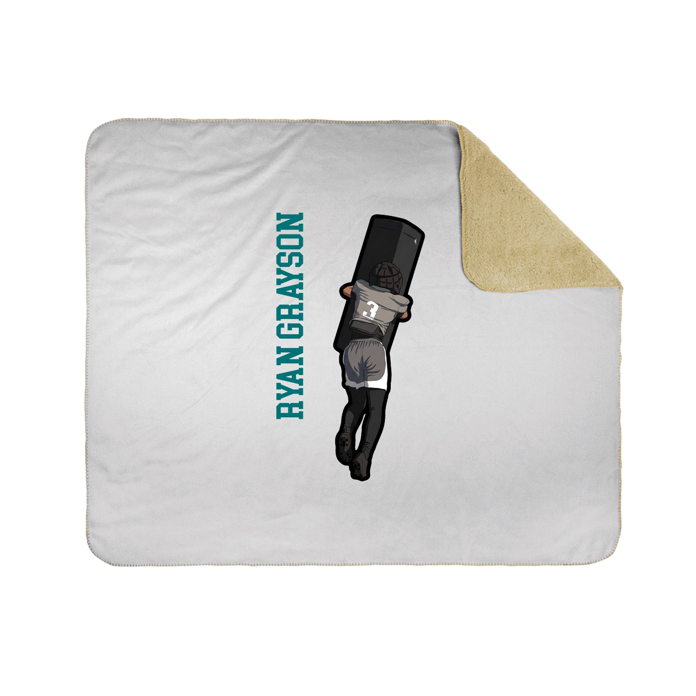 50x60 Sherpa Lined Throw Blanket