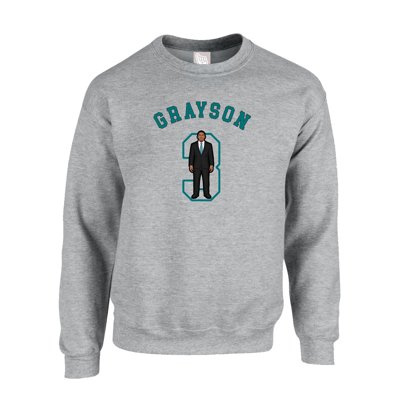 Fleece Crew — Shirsey Arch in Grey