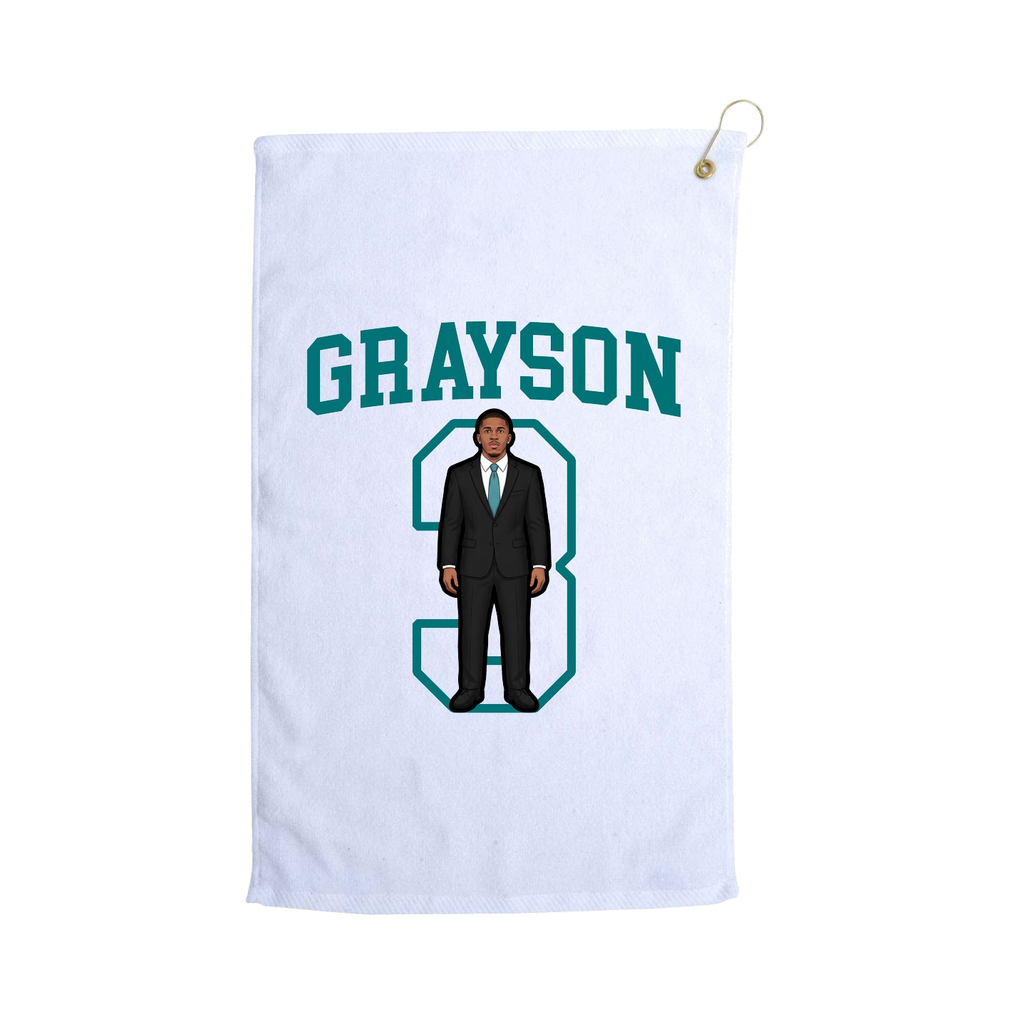Golf Towel — Shirsey in White