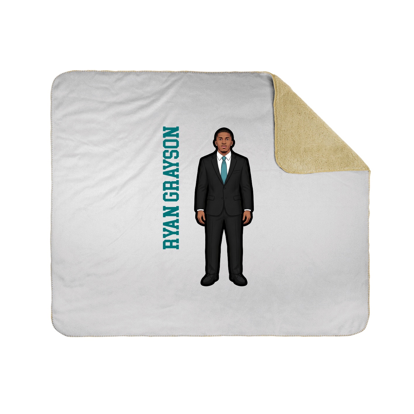 50x60 Sherpa Lined Throw Blanket