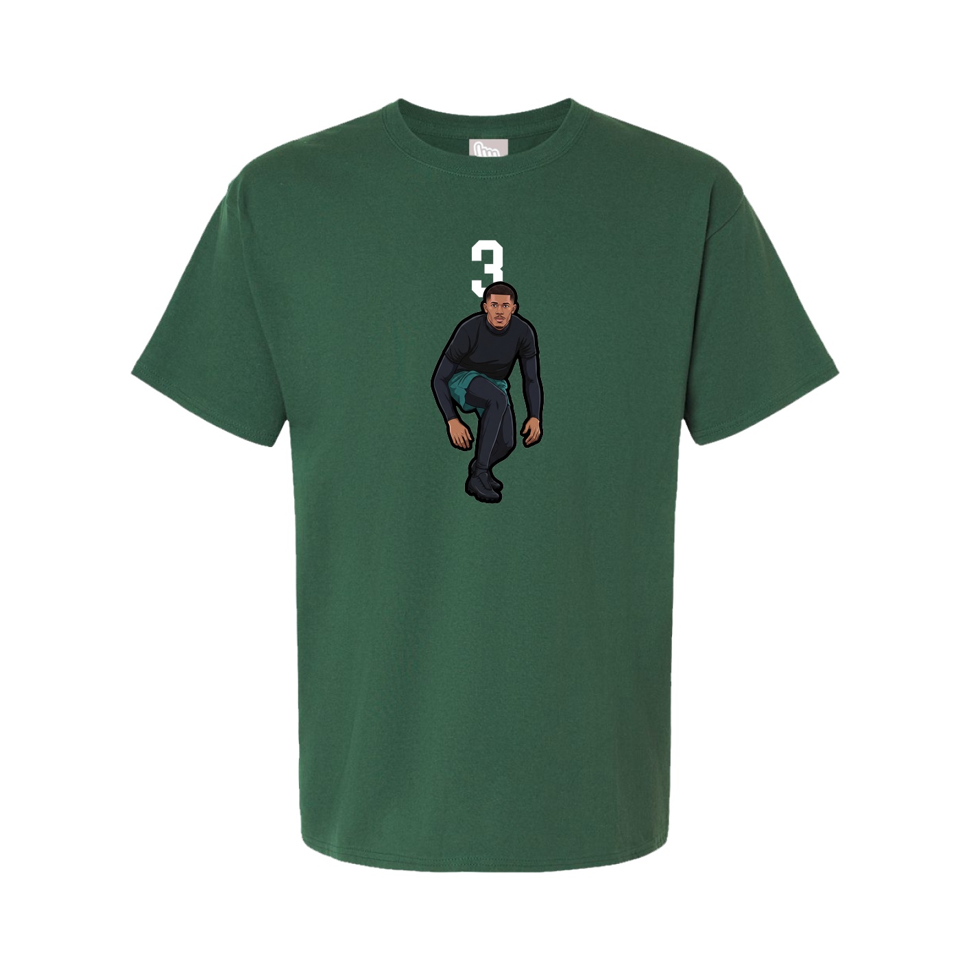 Tee — Number Top in Green