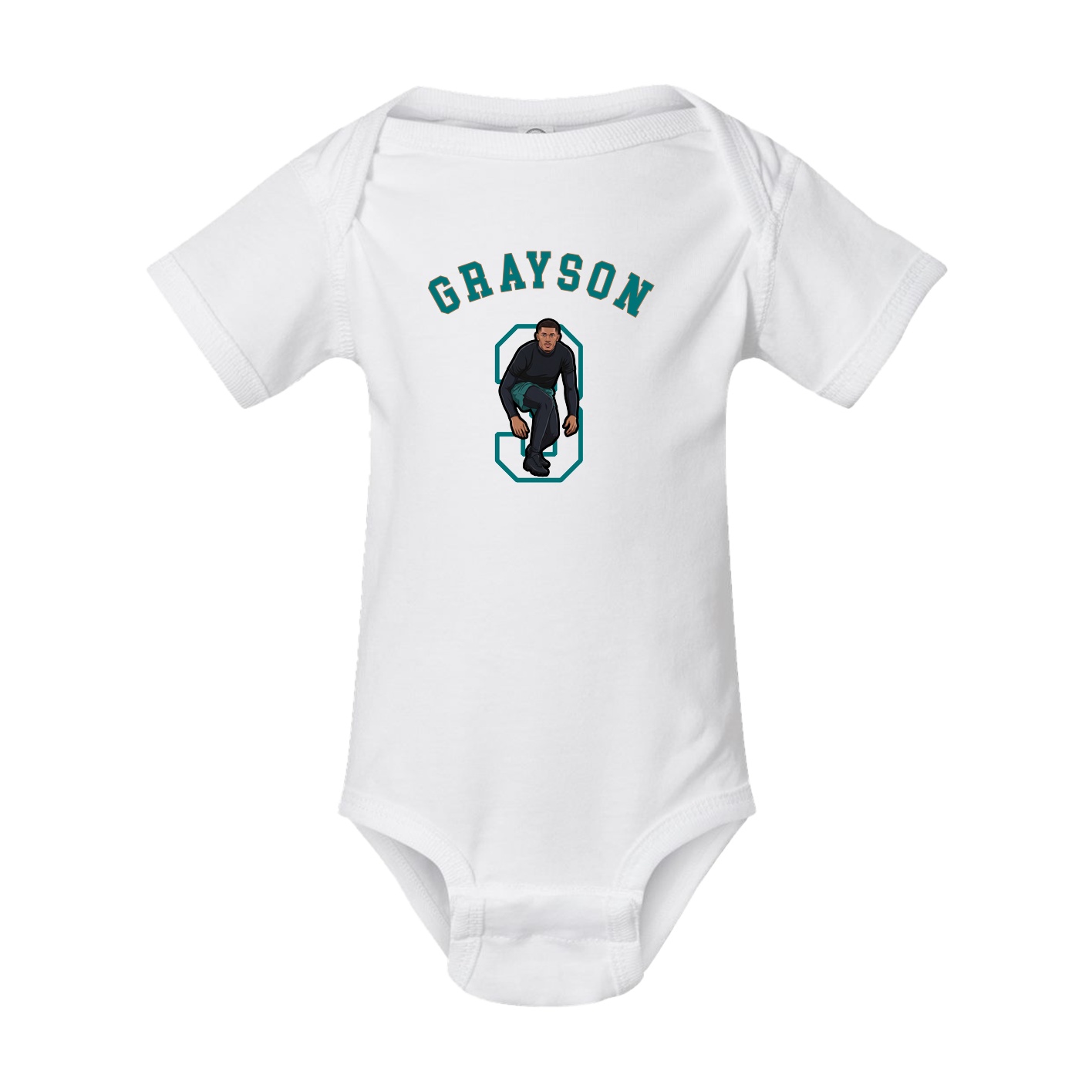 Baby Onesie — Shirsey Arch in White