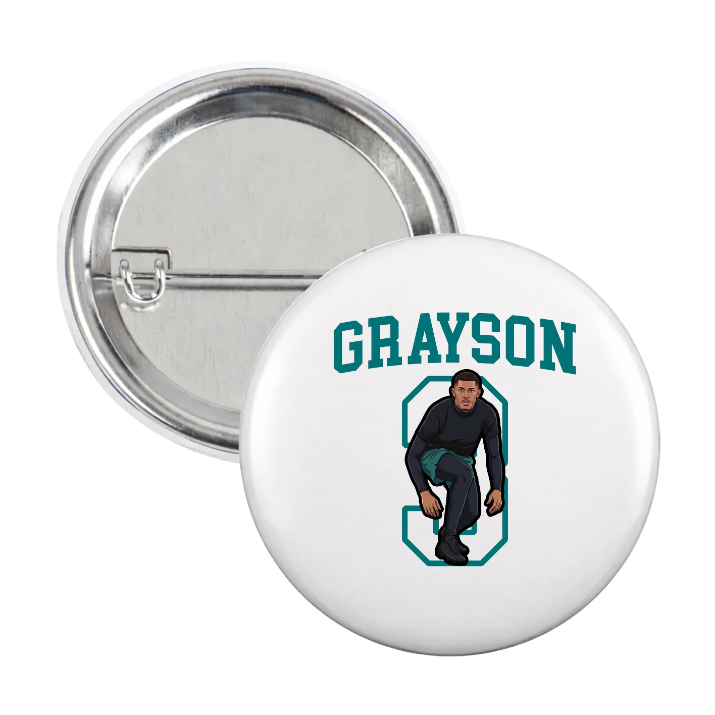 Game Day Button — Shirsey in White