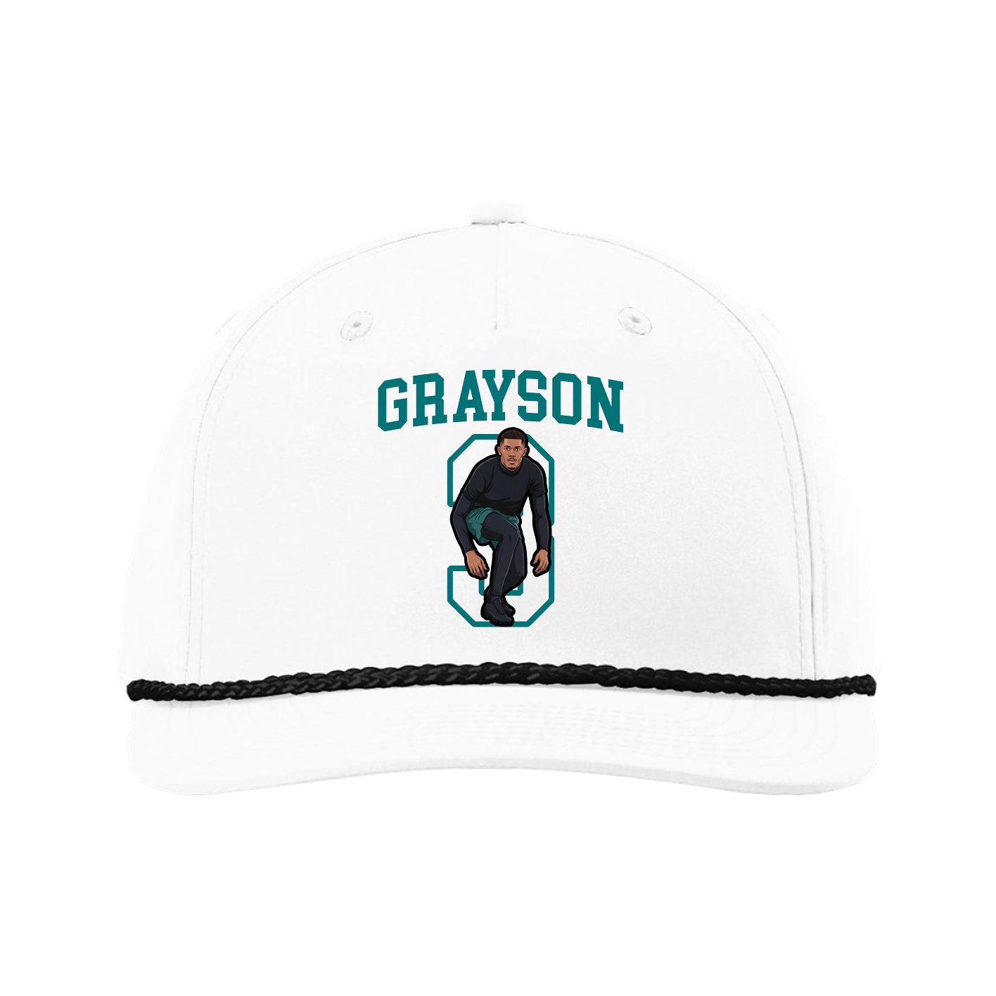 Five-Panel Classic Rope Cap — Shirsey in White