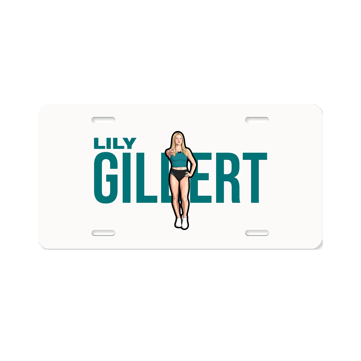 License Plate — Player Name in Classic