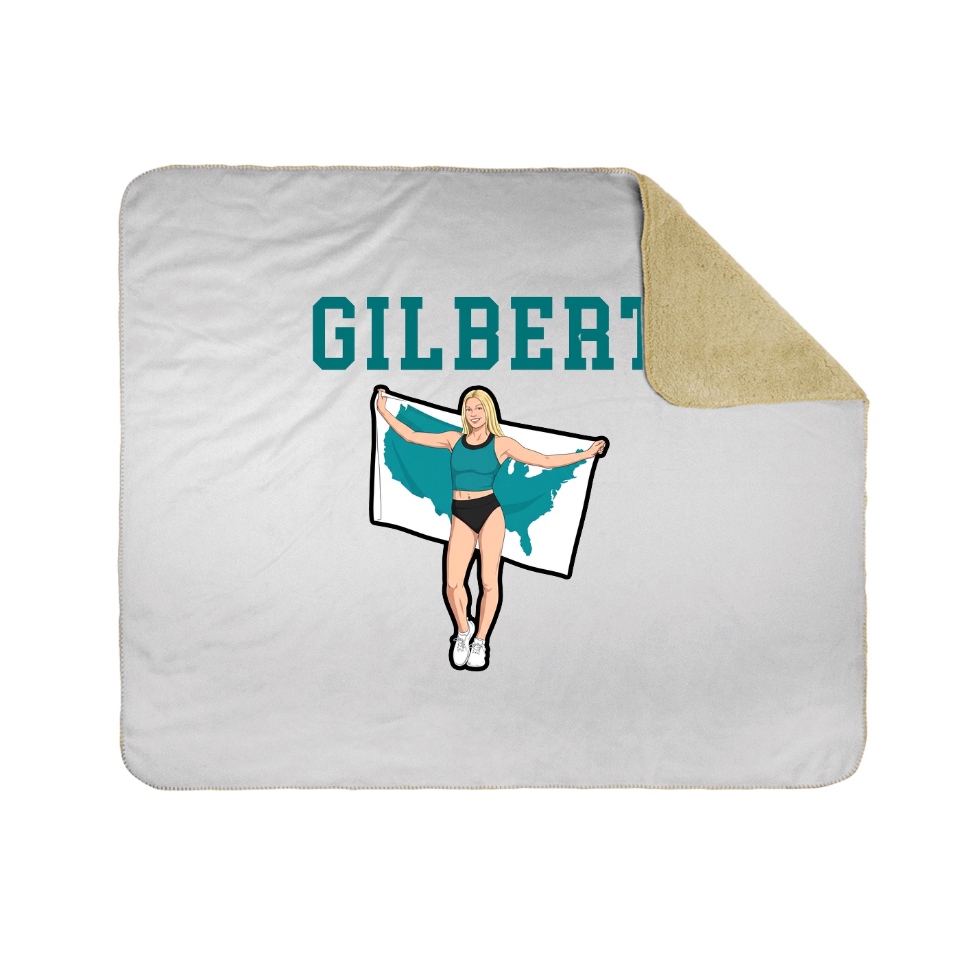 Throw Blanket — Shirsey in White
