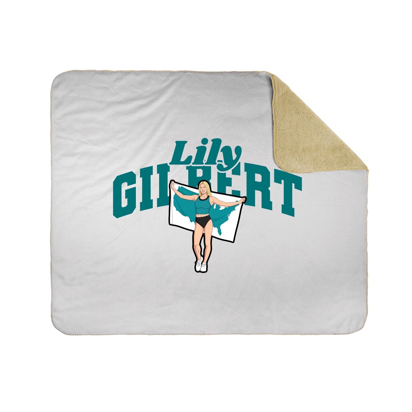 Throw Blanket — Signature Arch in White