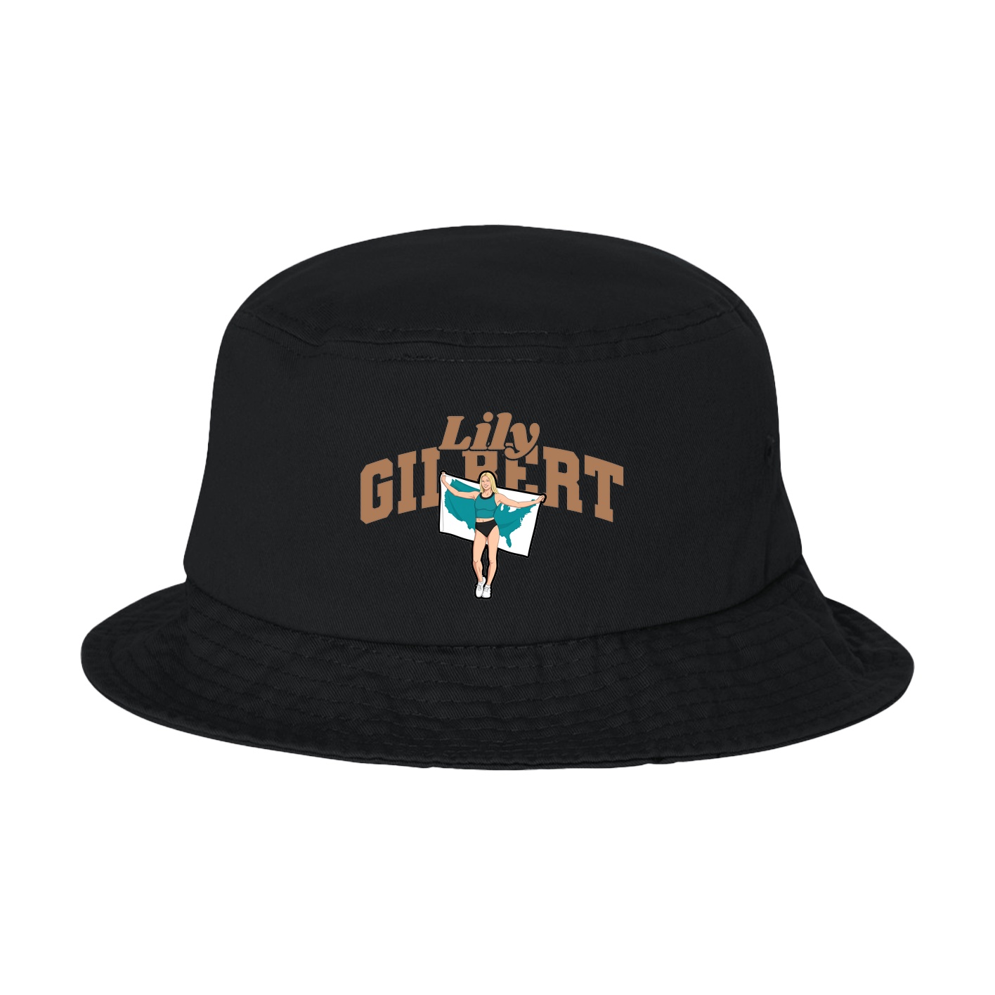 Bucket Cap — Signature Arch in Black